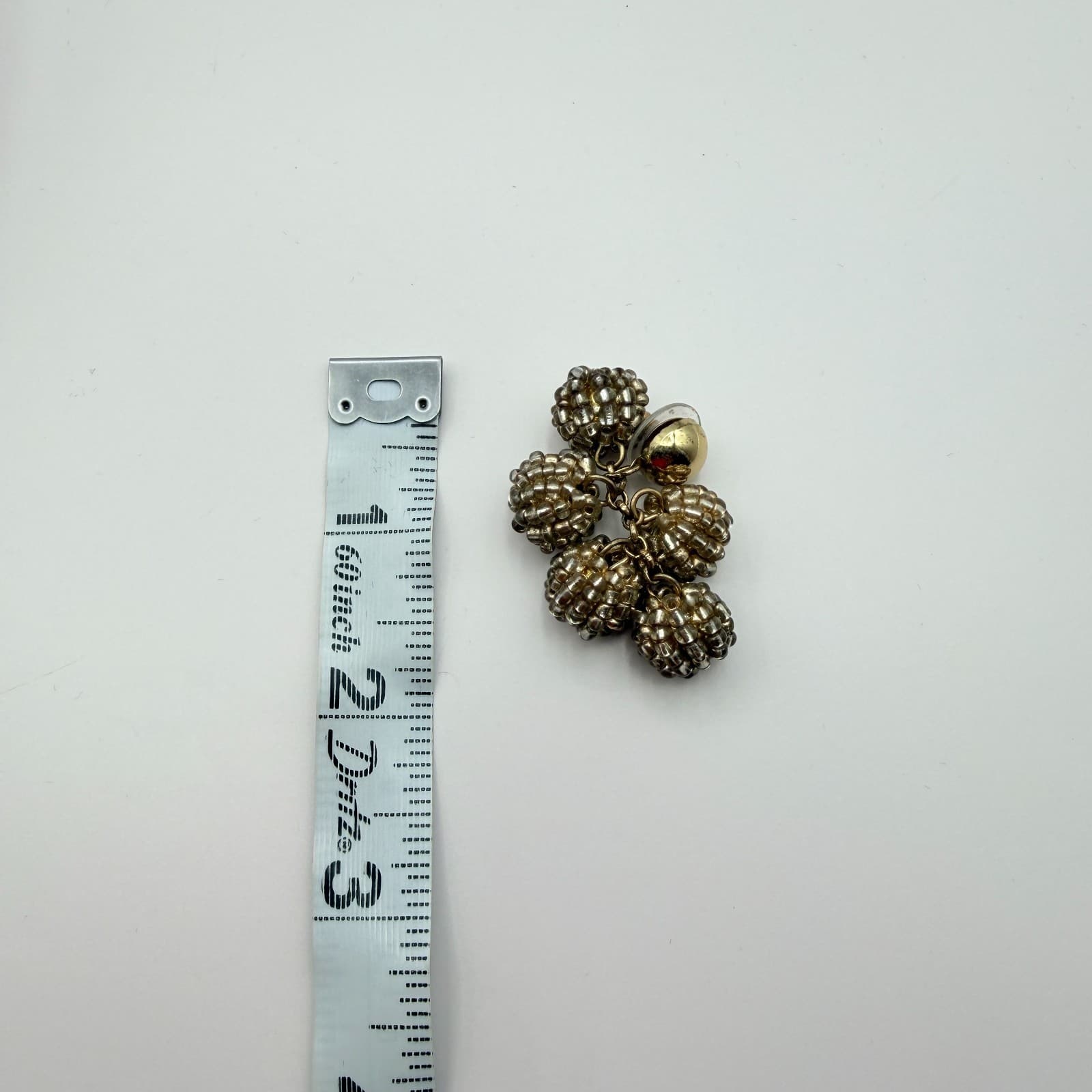 Vintage Y2K Gold Tone Beaded Dangle Earrings Statement Women's Classic Jewelry - Thumbnail 8