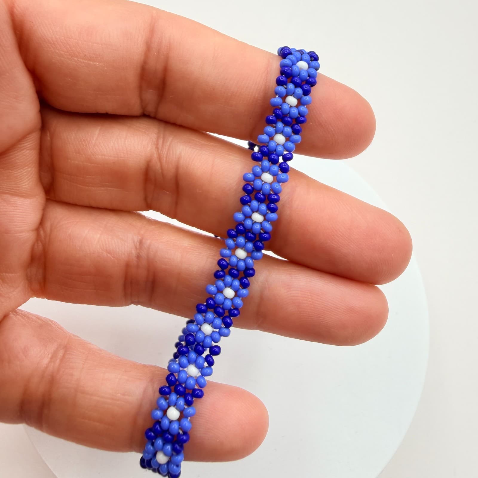 Vintage Y2K Glass Beaded Bracelet Boho Retro Women's Classic Fashion Jewelry - Thumbnail 8