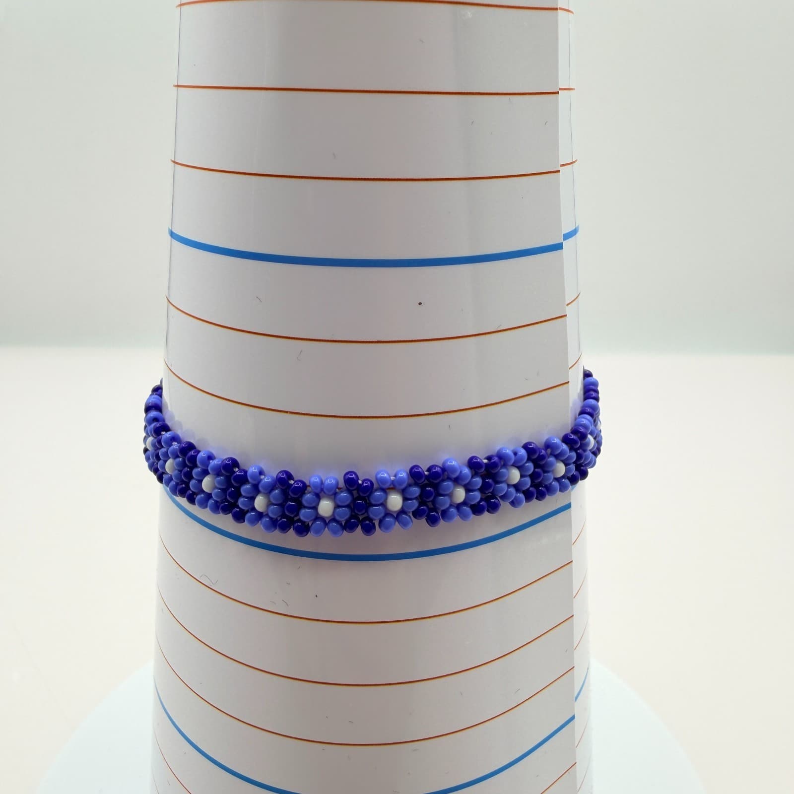 Vintage Y2K Glass Beaded Bracelet Boho Retro Women's Classic Fashion Jewelry - Thumbnail 9