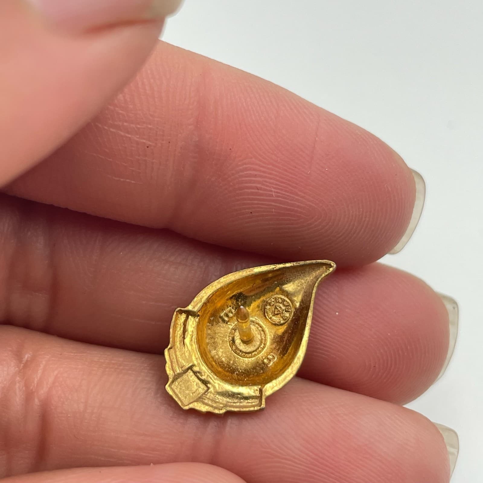 Vintage VTG Cross 12 Gallon Blood Donor Lapel Pin Gold Enamel Brooch Award - Thumbnail 8