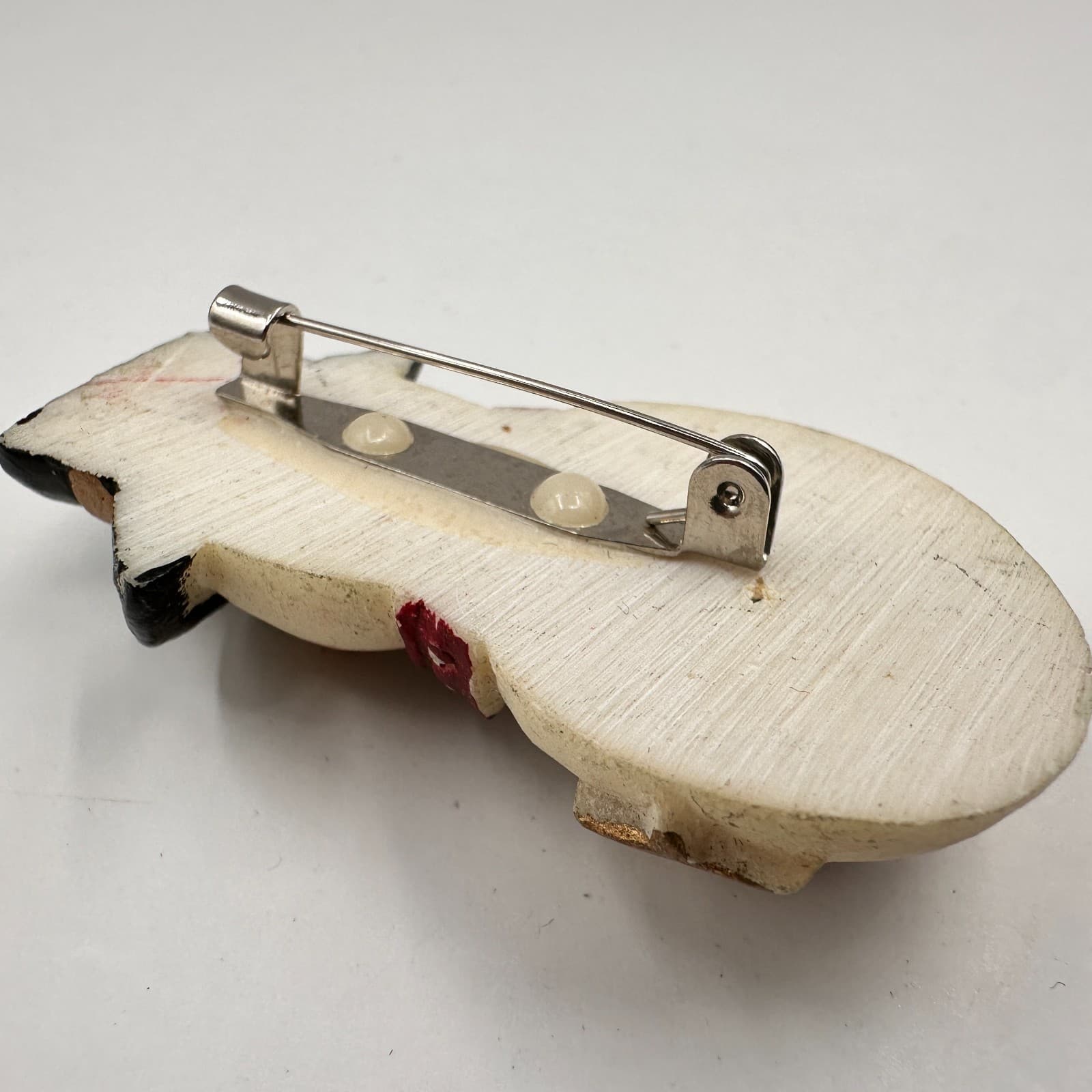 Vintage 90s Snowman Brooch Set Painted Winter Holiday Pins Fashion Jewelry - Thumbnail 9