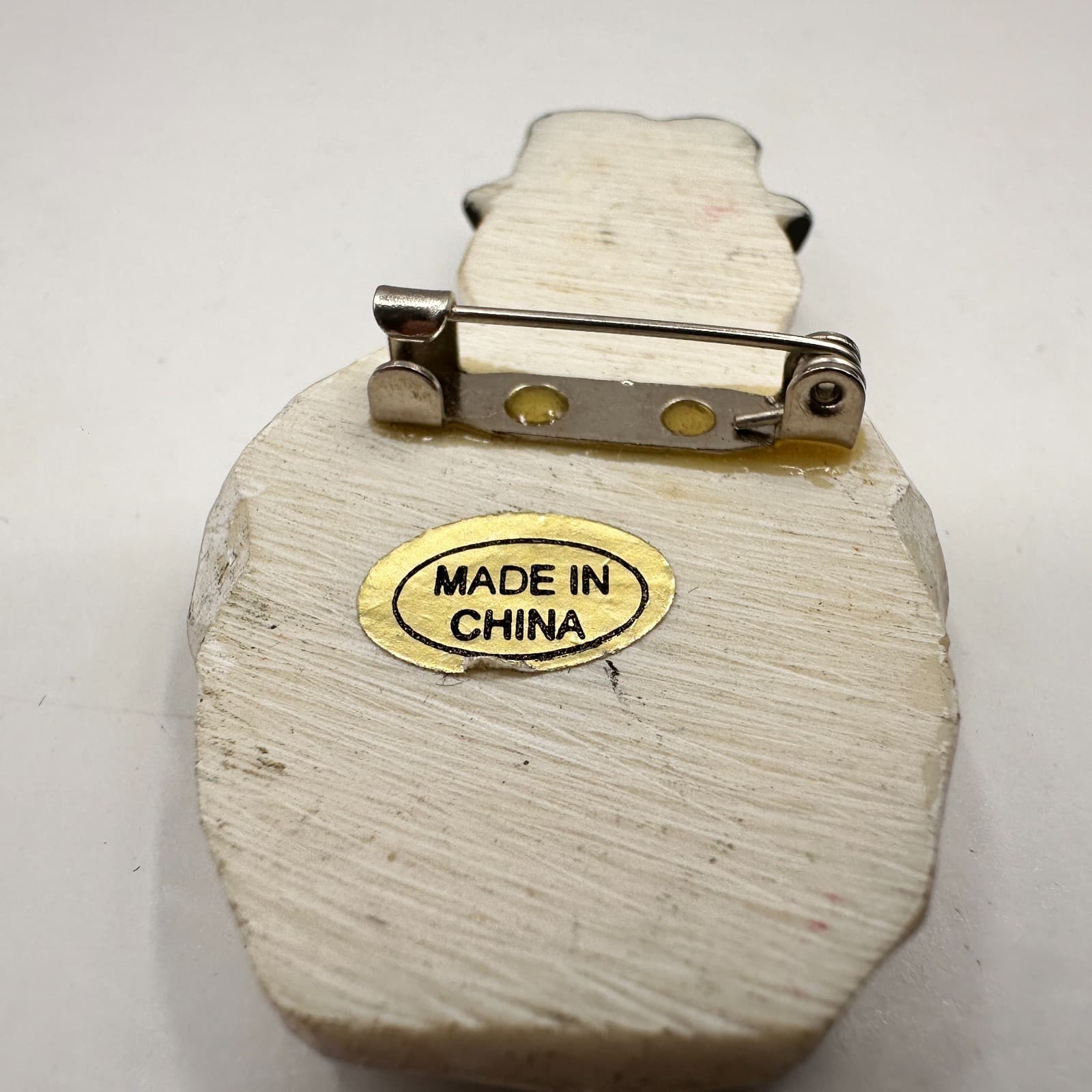 Vintage 90s Snowman Brooch Set Painted Winter Holiday Pins Fashion Jewelry - Thumbnail 12