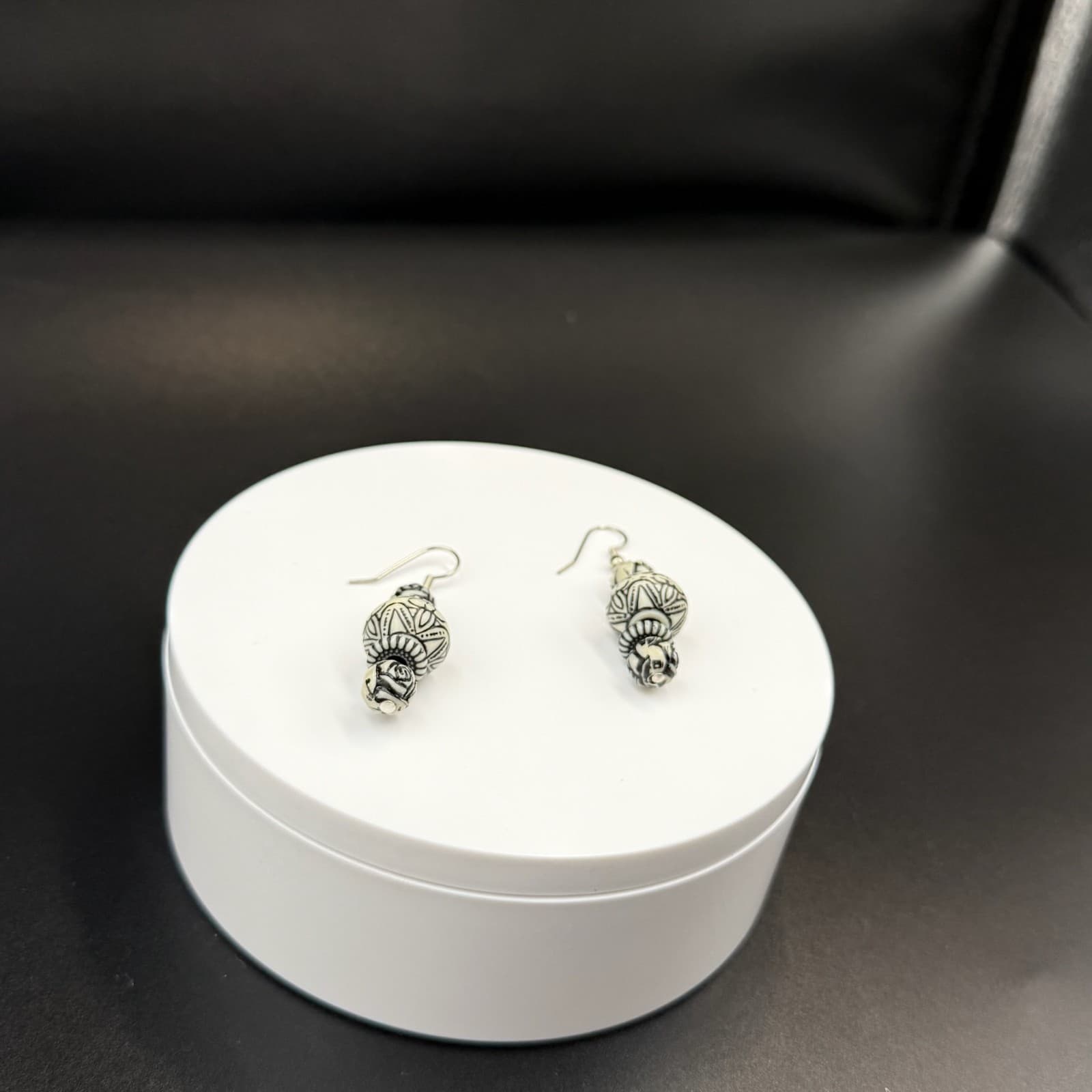 Vintage French Wires Bohemian Swirl Fashion Dropped Stylish Dangle Earrings - Thumbnail 5