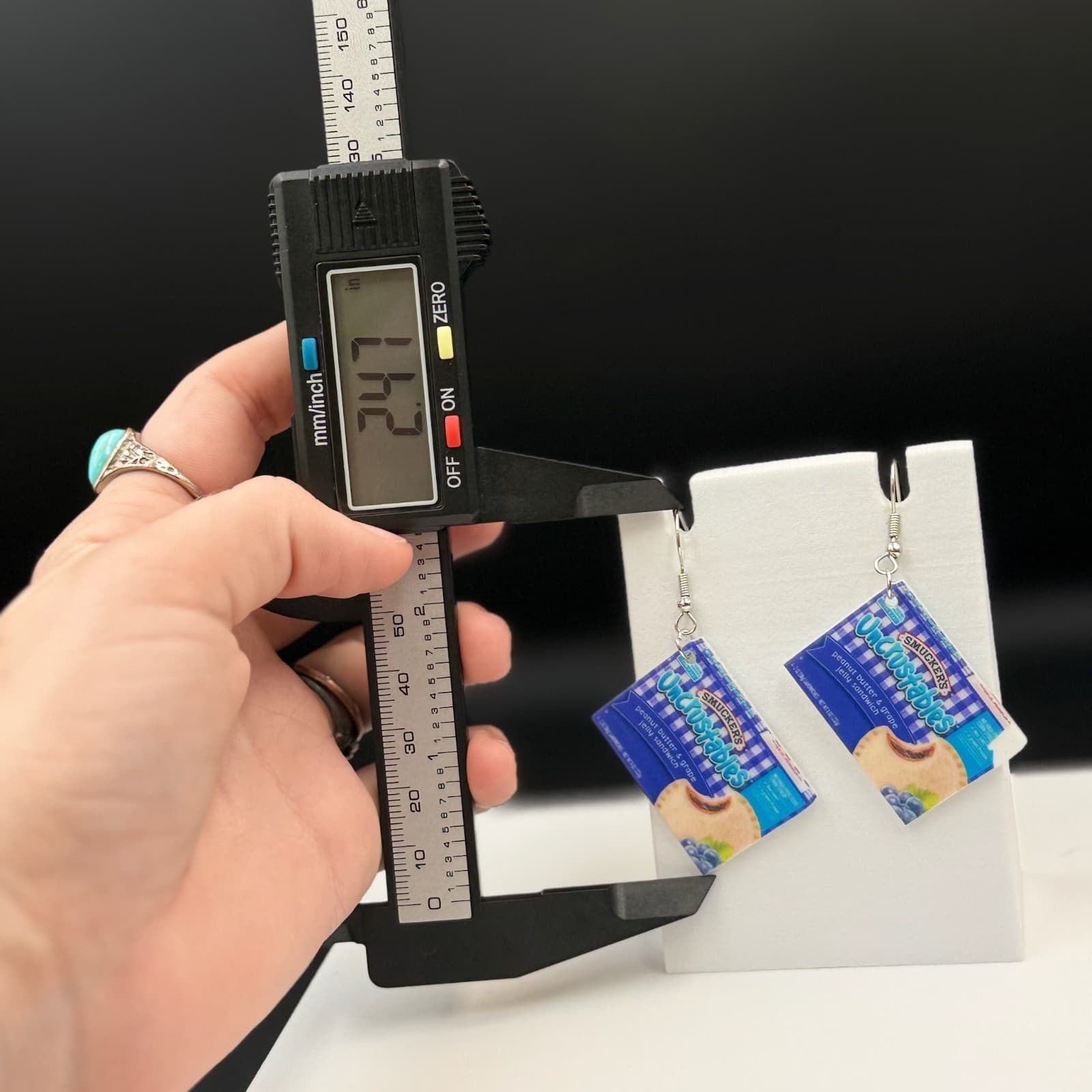 Vintage Smucker's Uncrustables Peanut Butter & Grape Jelly Sandwich Dangle - Thumbnail 5