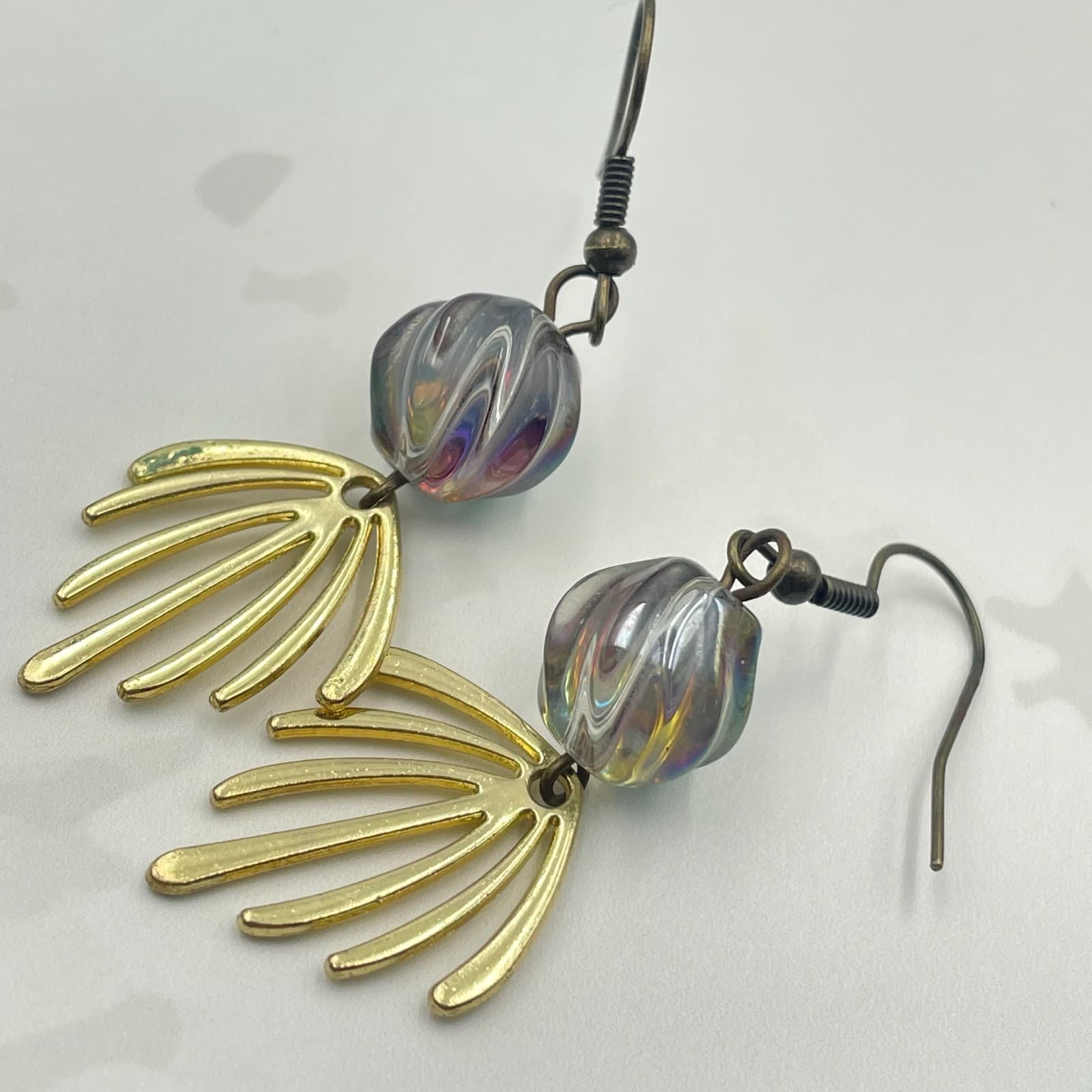 Vintage VTG Silver Tone Filigree Flower Brooch Pin Faux Pearl Center Small - Thumbnail 7