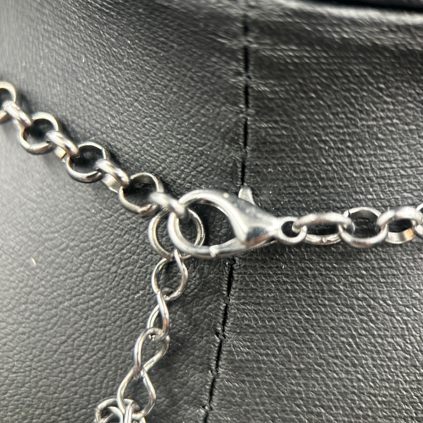 Vintage Gunmetal Cluster Statement Necklace Multicolor Beads 18in - Thumbnail 10