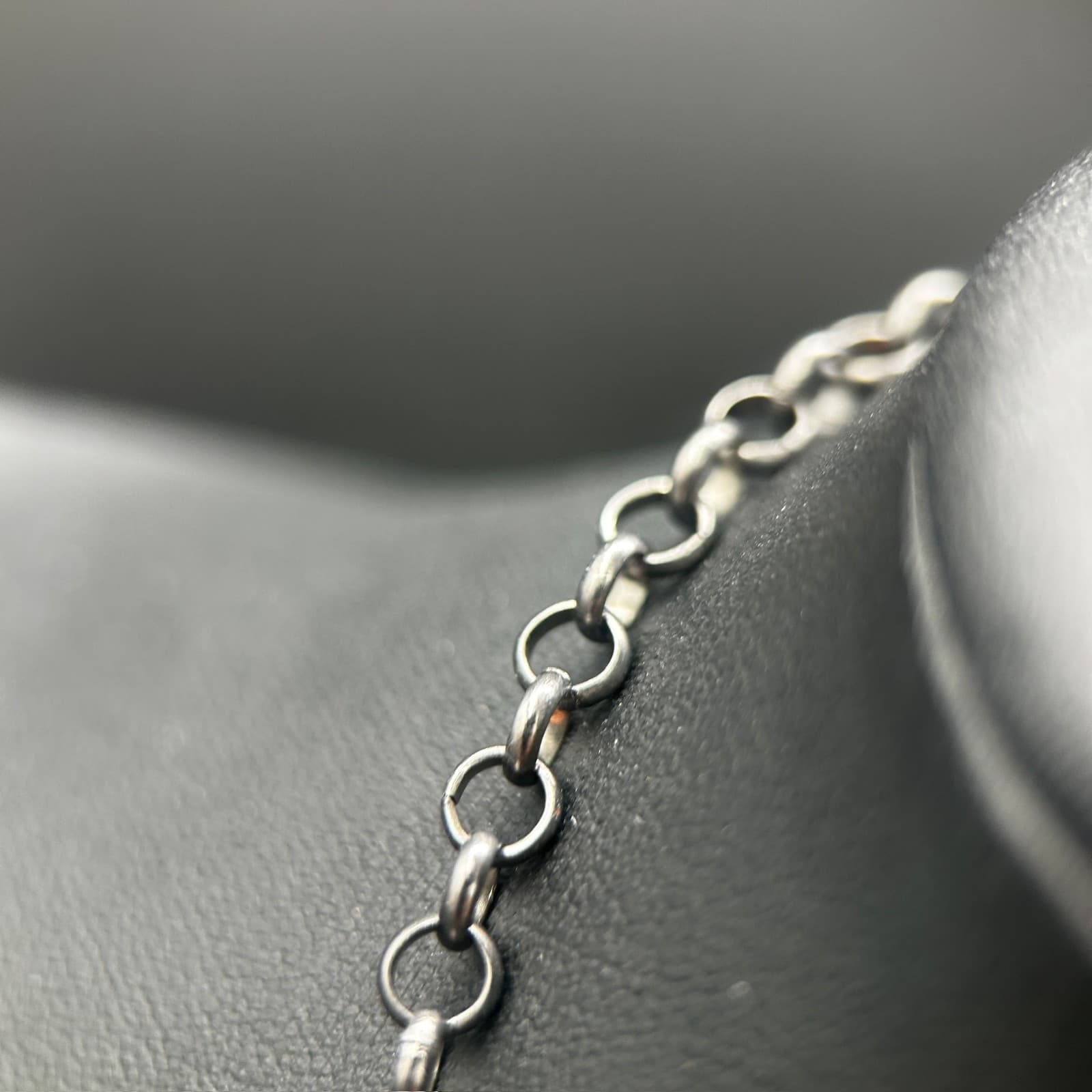 Vintage Gunmetal Cluster Statement Necklace Multicolor Beads 18in - Thumbnail 9