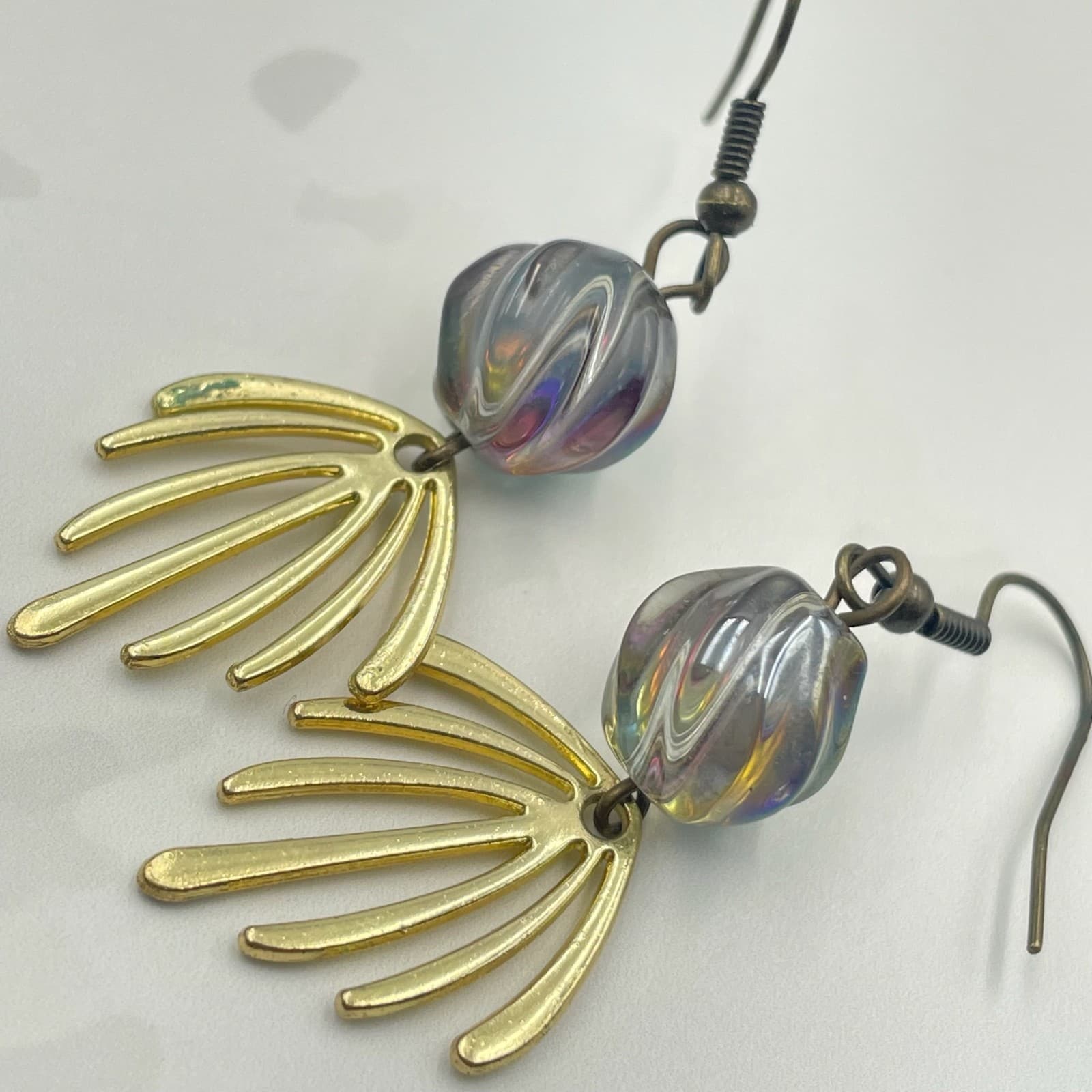 Vintage VTG Silver Tone Filigree Flower Brooch Pin Faux Pearl Center Small - Thumbnail 8