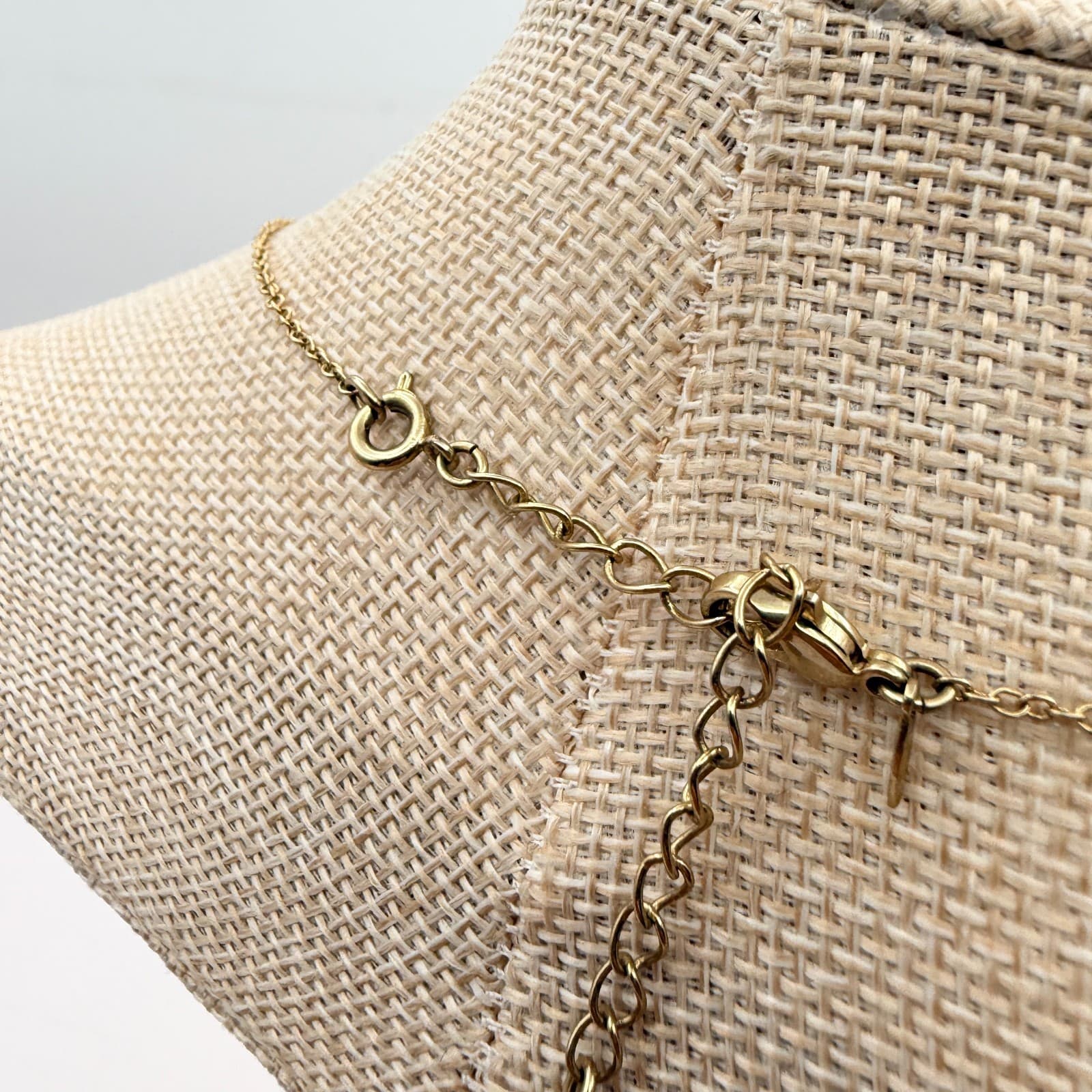 Vintage Y2K Gold Tone Faux Pearl Drop Filigree Flower Necklace Women's Jewelry - Thumbnail 5