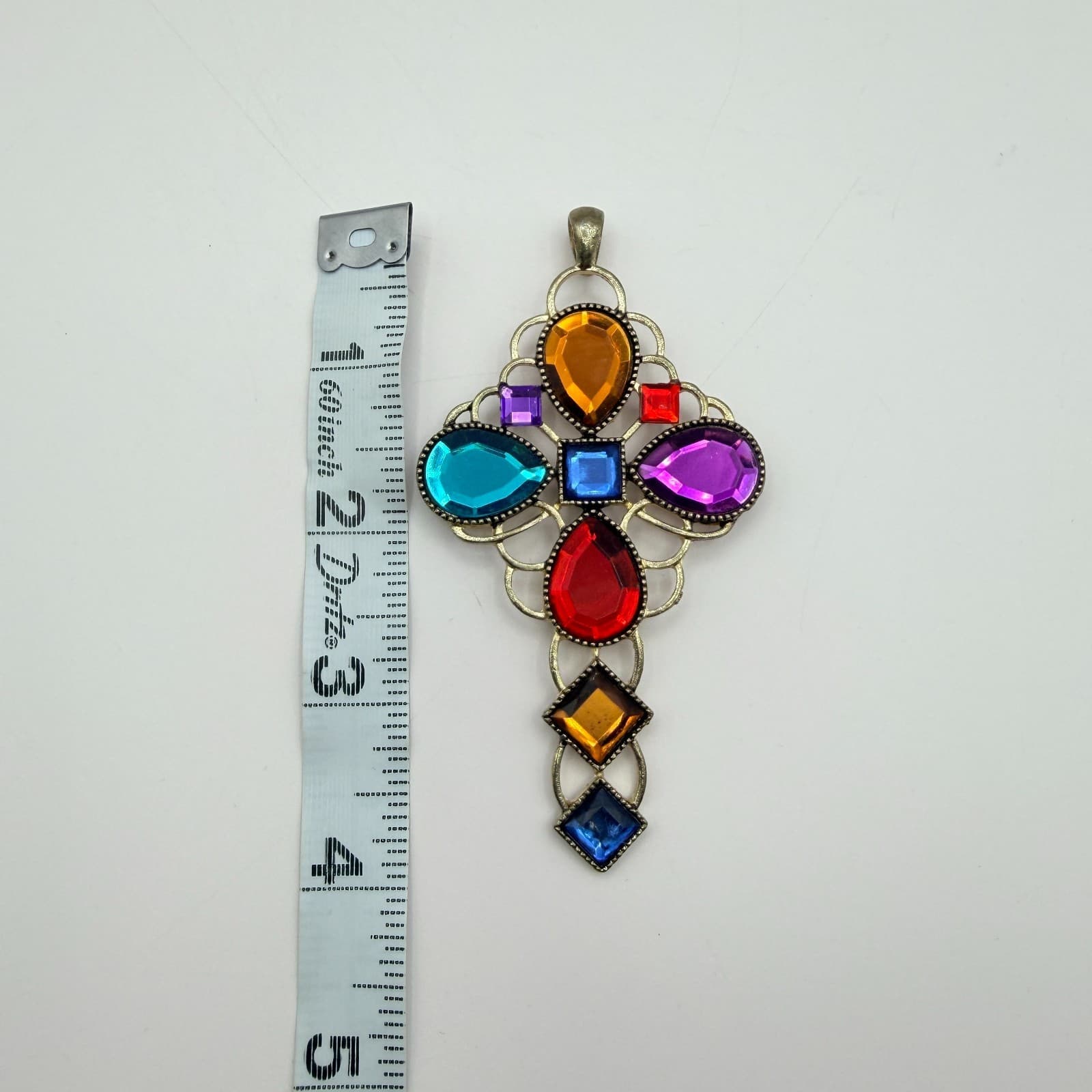 Vintage Y2K Cross Filigree Pendant Lot Boho Women's Classic Religious Jewelry - Thumbnail 10