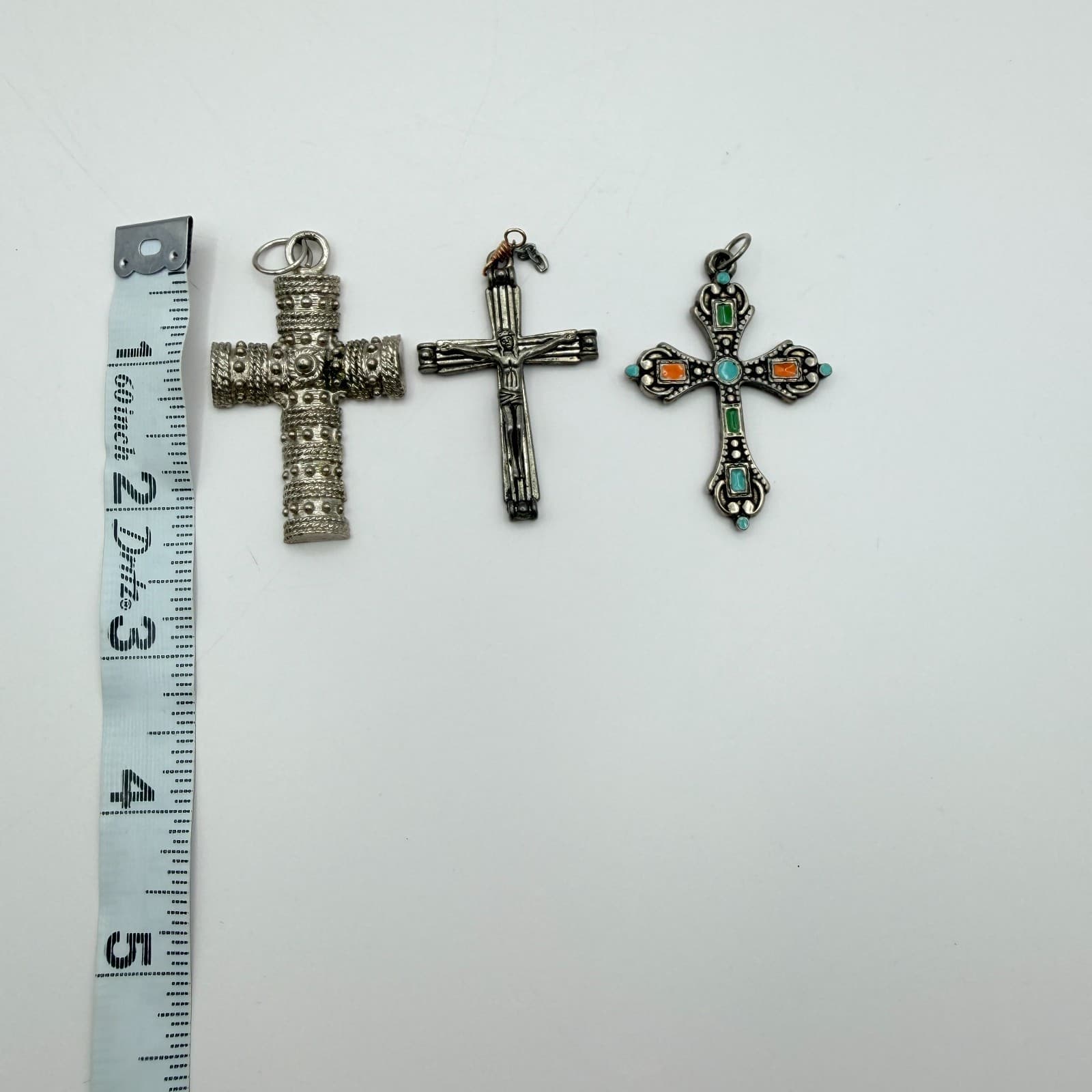 Vintage Y2K Cross Filigree Pendant Lot Boho Women's Classic Religious Jewelry - Thumbnail 11