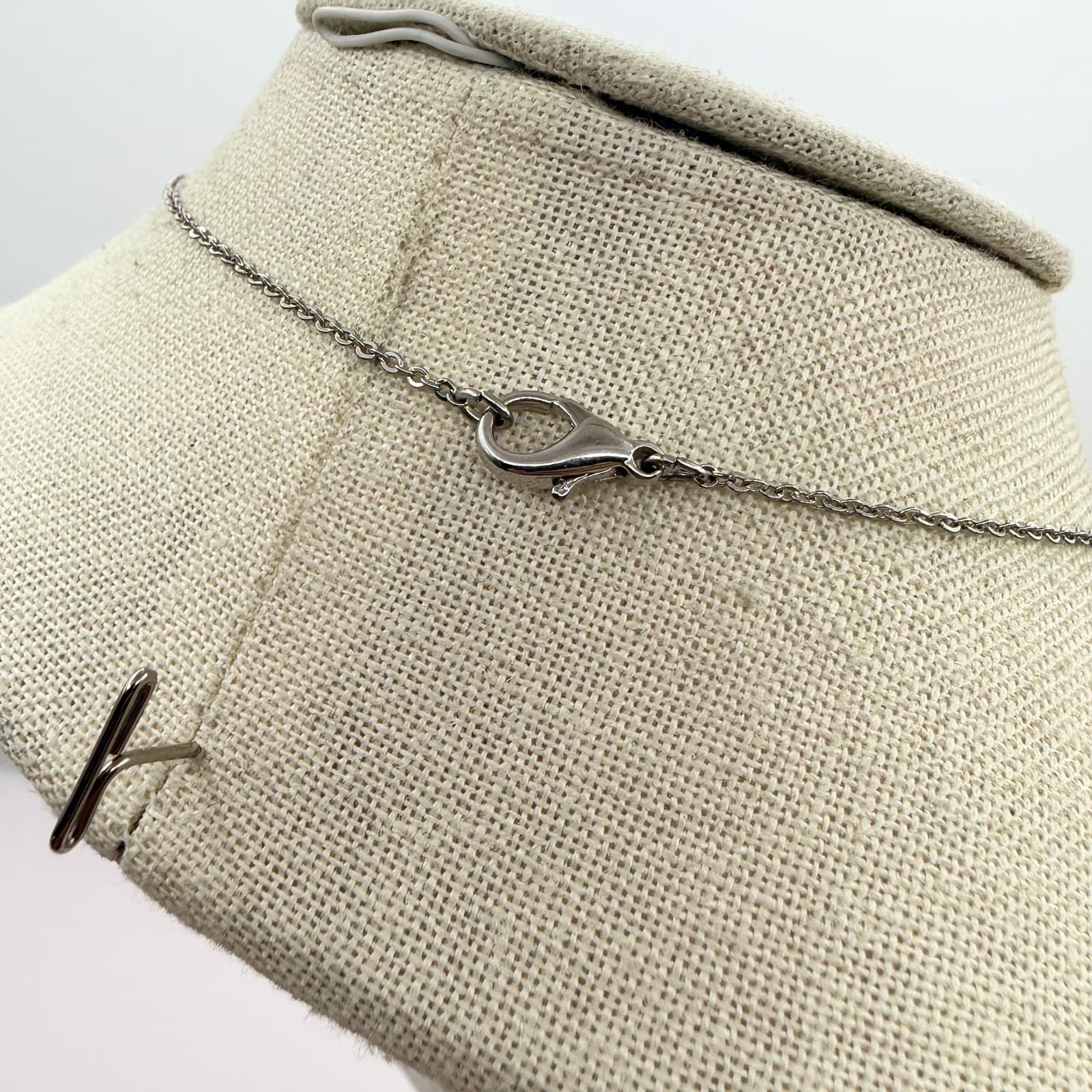 Vintage Y2K Silver Tone Clear Rhinestone Circle Pendant Necklace Women's Jewelry - Thumbnail 9