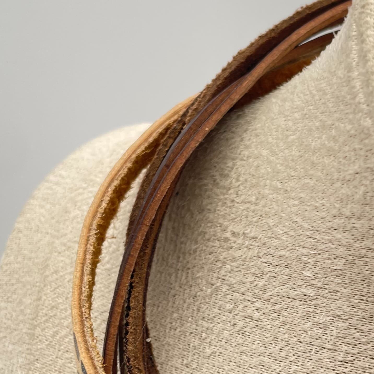 Vintage Boho Leather Wrap Bracelet Multi Strand Animal Magnetic Clasp Gold Tone - Thumbnail 2