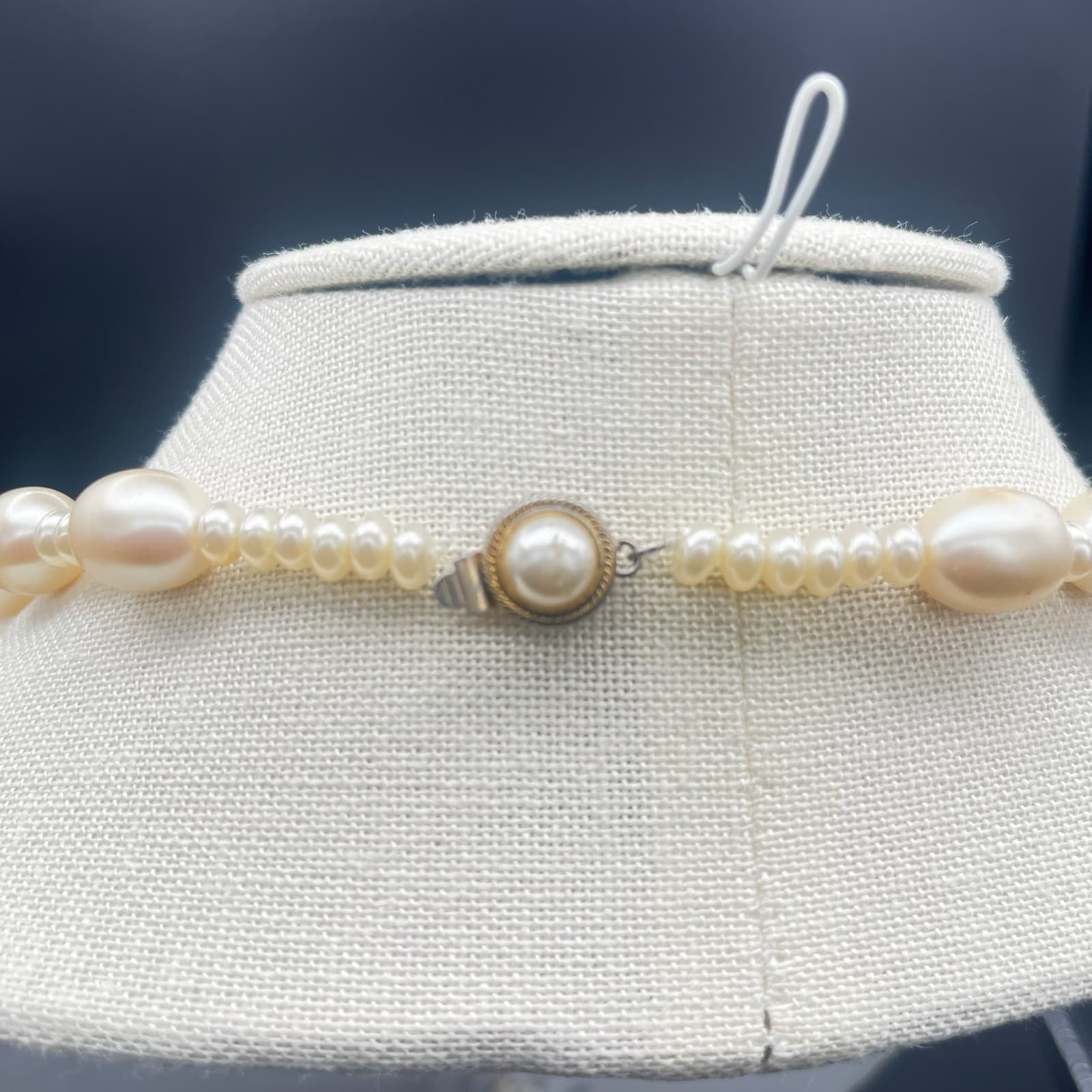 Vintage Elegant Faux Pearl Bead Necklace Classic Y2K Bridal Chic - Thumbnail 3