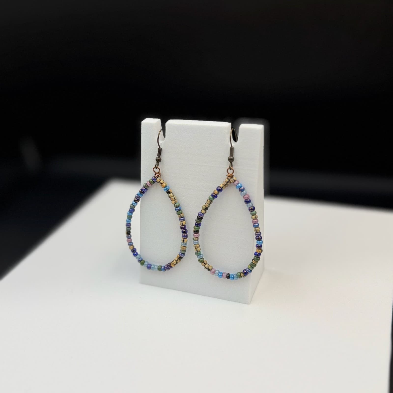 Vintage Handmade Multicolor Beads Fashion Jewelry Western Earrings For Womens - Thumbnail 8