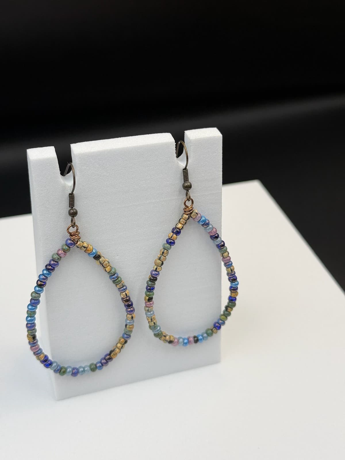 Vintage Handmade Multicolor Beads Fashion Jewelry Western Earrings For Womens - Thumbnail 14