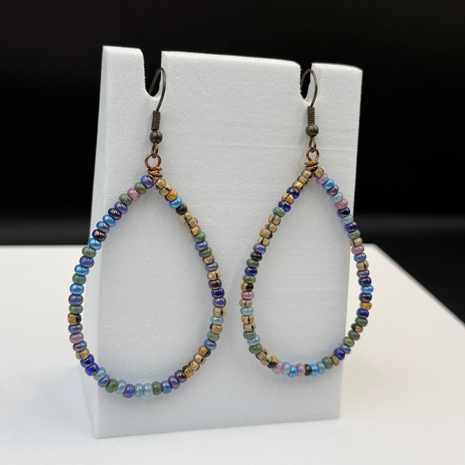 Vintage Handmade Multicolor Beads Fashion Jewelry Western Earrings For Womens - Thumbnail 16