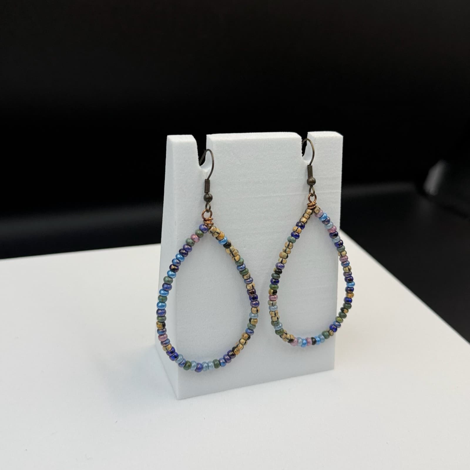 Vintage Handmade Multicolor Beads Fashion Jewelry Western Earrings For Womens - Thumbnail 9