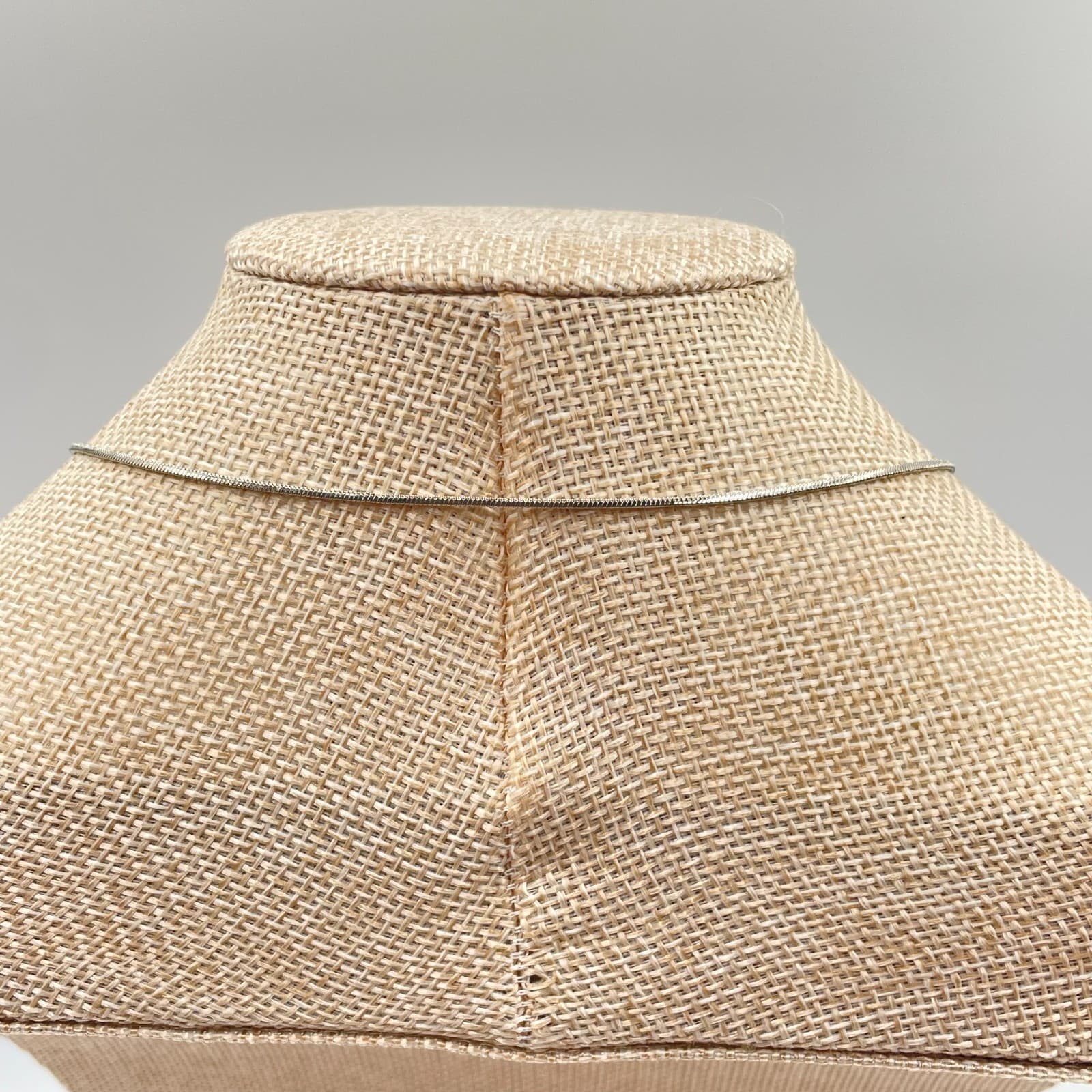 Vintage Silver Tone Crystal Sunflower Lariat Necklace Adjustable Snake Chain 17" - Thumbnail 9