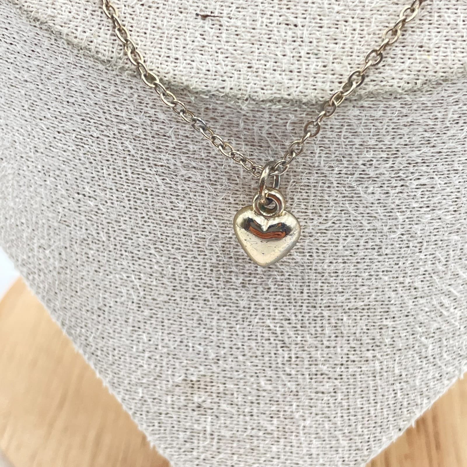 Vintage Boho Multi-Strand Layered Necklace Gold Tone Seed Bead Heart Pendant - Thumbnail 5