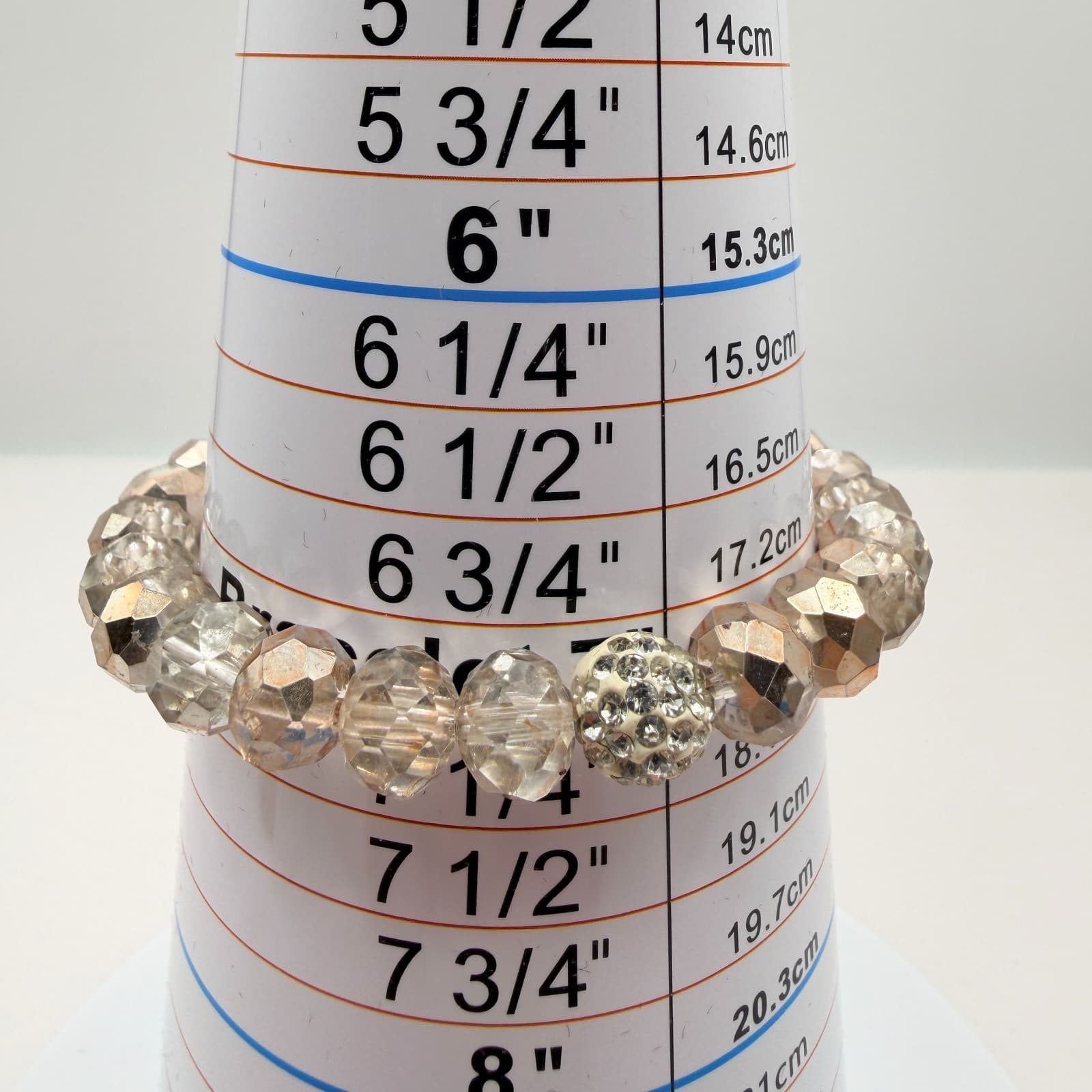 Vintage Y2K Erimish Silver Tone Stretch Beaded Bracelet Women's Classic Jewelry - Thumbnail 9