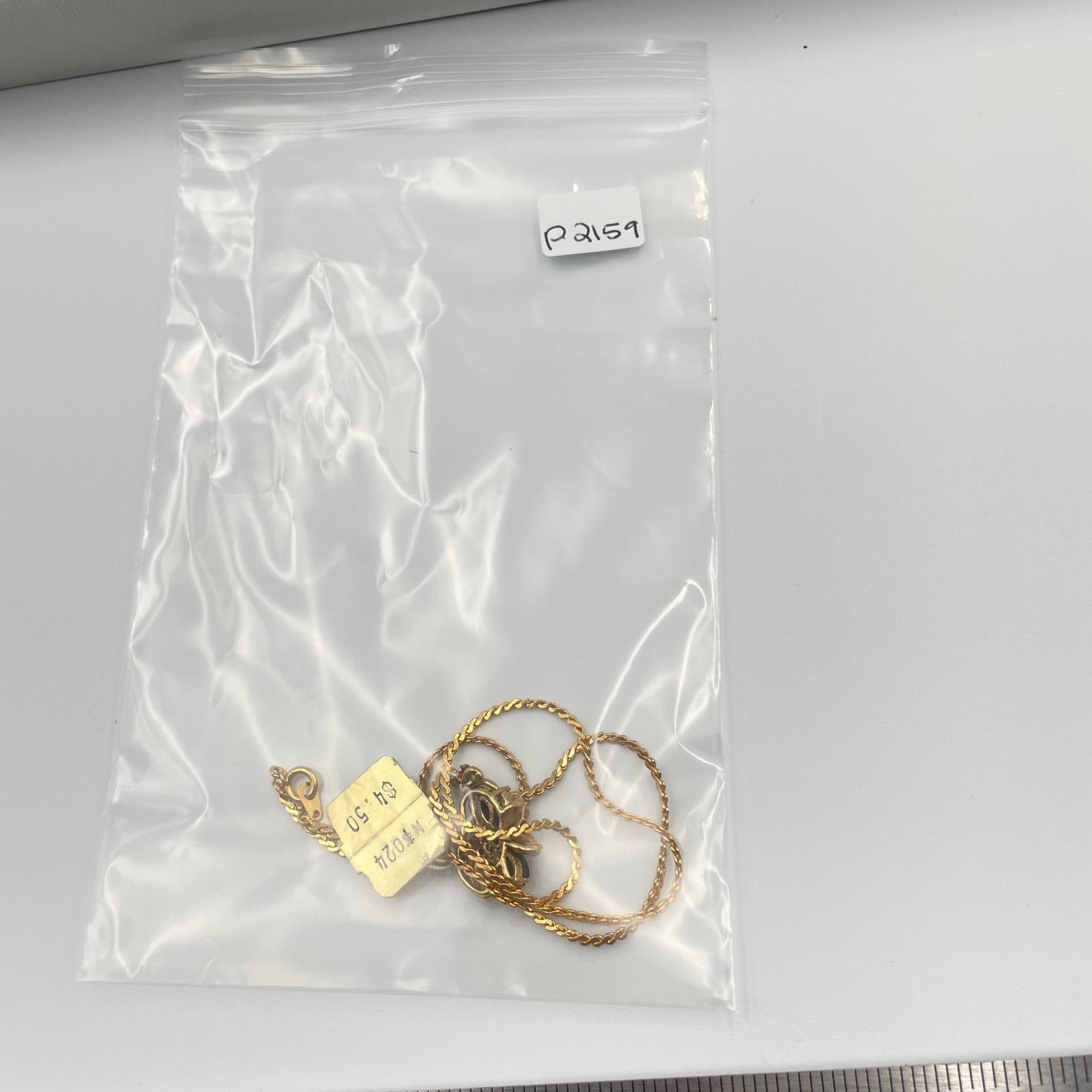 Vintage Multi Stone Pendant Necklace Gold Tone Jade Coral MOP Chain Floral - Thumbnail 9