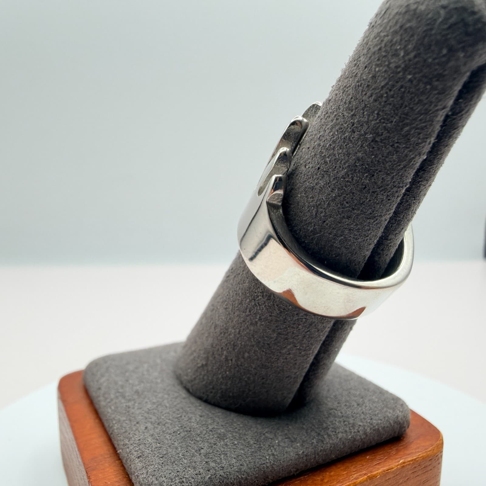 Vintage Y2K Silver Tone Flame Ring Statement Unisex Classic Fashion Jewelry - Thumbnail 6