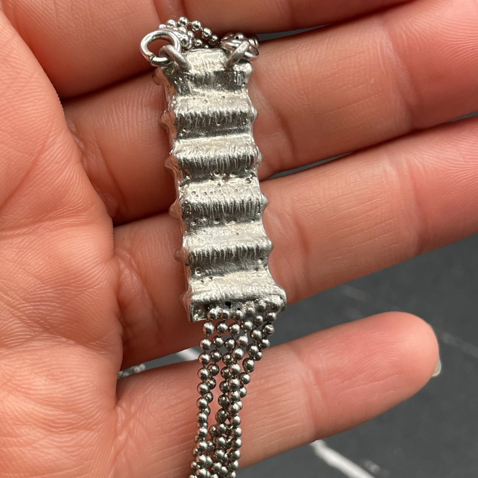 Vintage Yellow Green Glass Rhinestones Silver-Tone Classic Tassel Necklace - 20" - Thumbnail 17