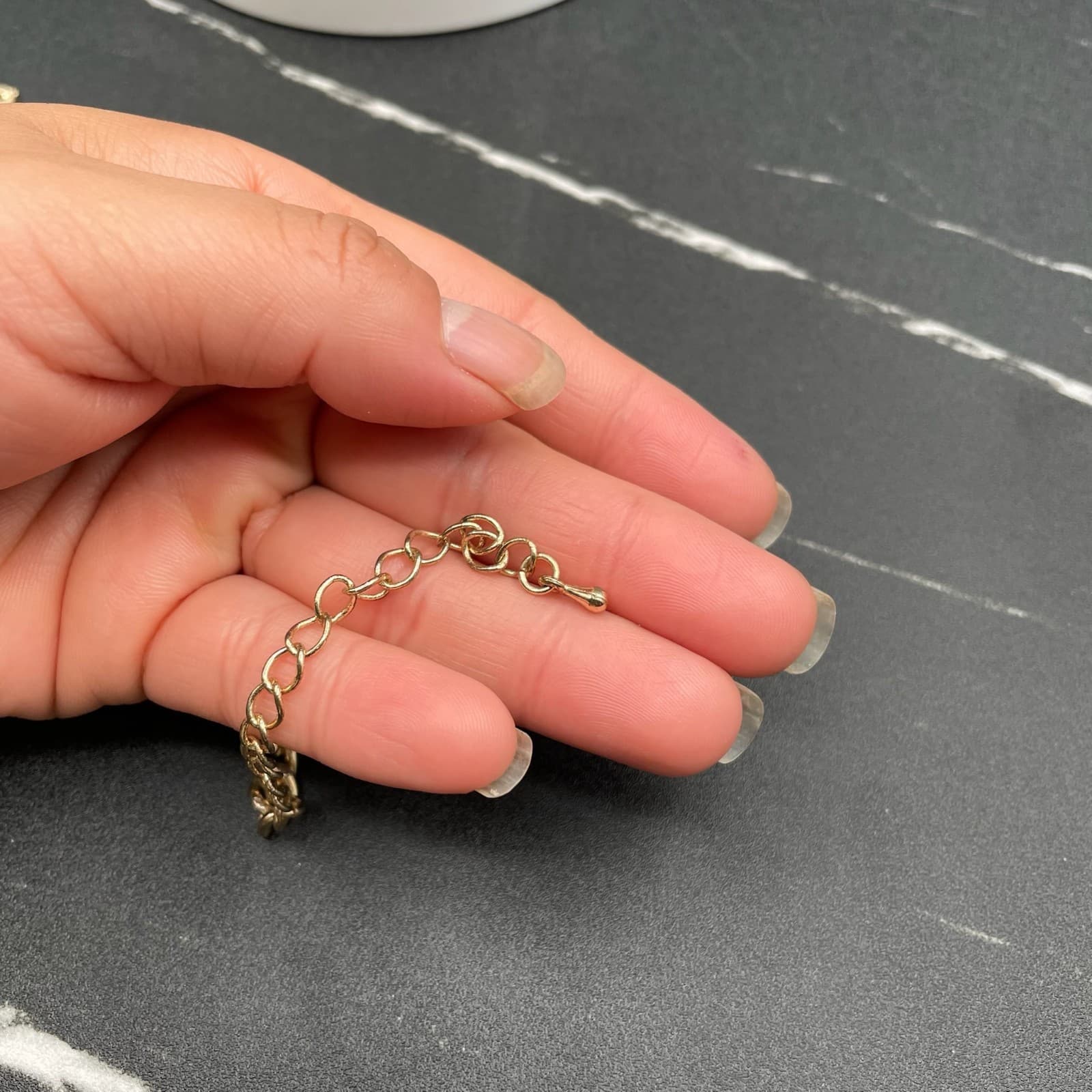 Vintage Faux Opal Rhinestone Gold-Tone Floral Cluster Fashion Bib Necklace - Thumbnail 21