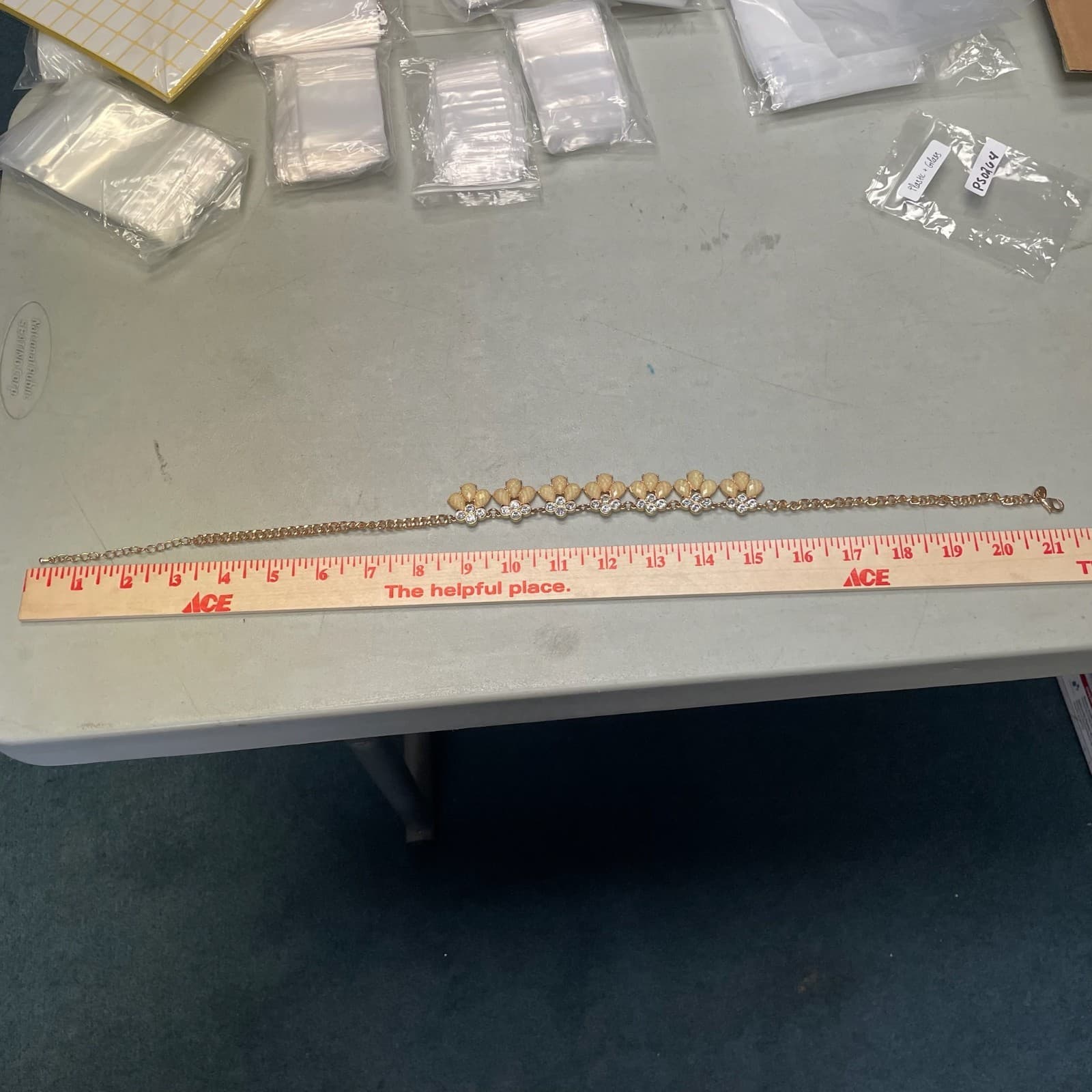 Vintage Faux Opal Rhinestone Gold-Tone Floral Cluster Fashion Bib Necklace - Thumbnail 24