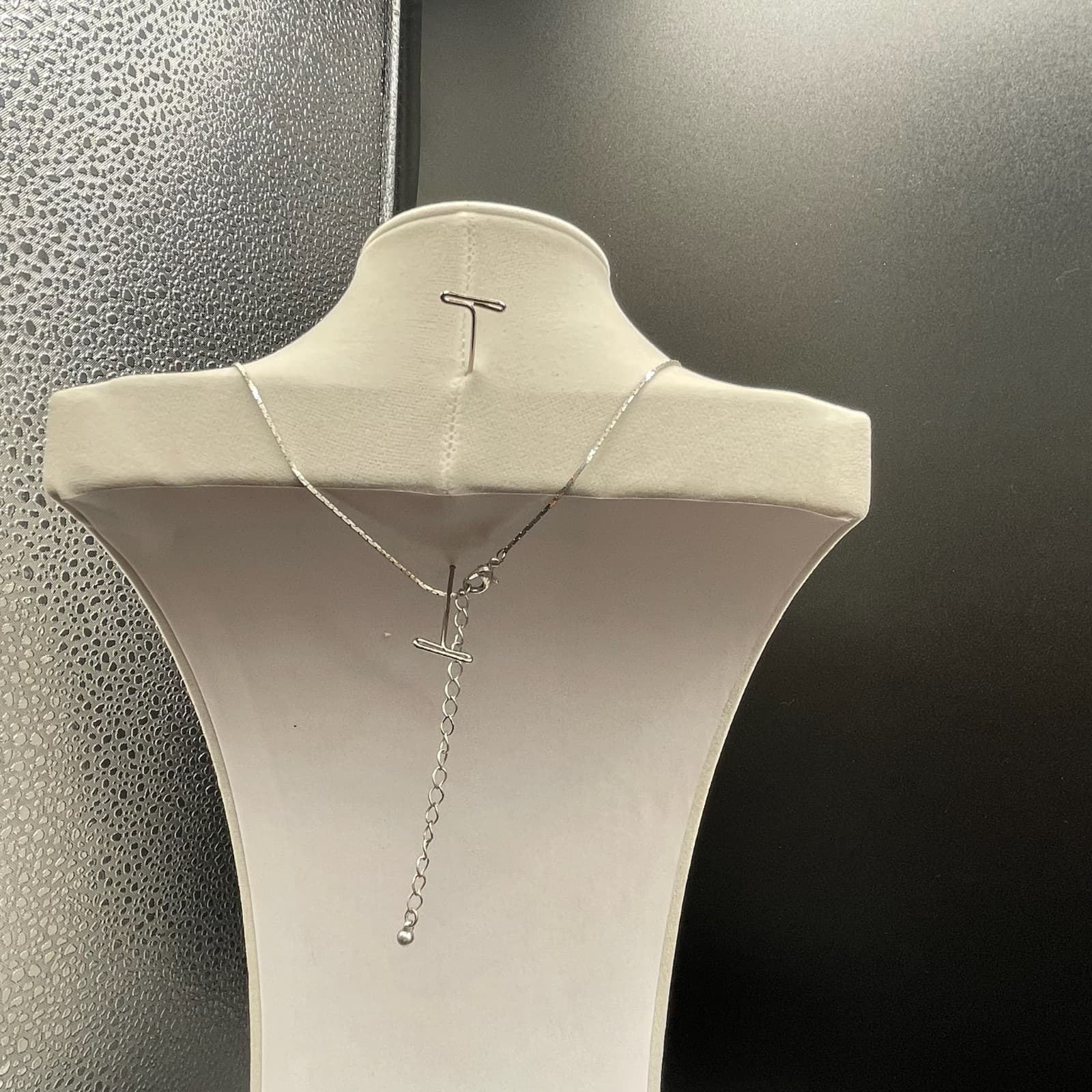 Vintage Silver Toned Lobster Modernist Statement Fringe Necklace Sunburst - 14" - Thumbnail 9