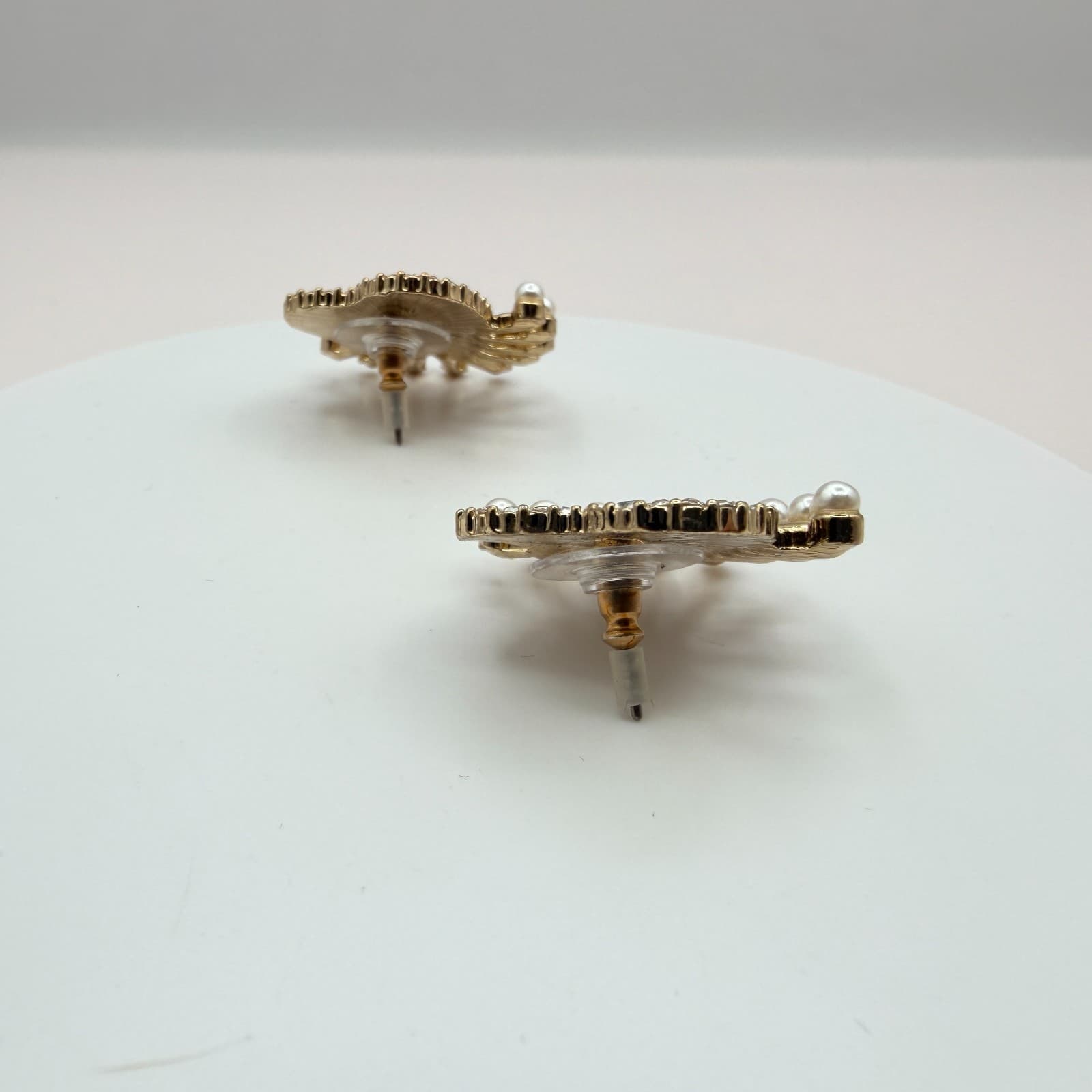 Vintage 90s SUGARFIX Red Heart Evil Eye Pearl Drop Earrings Fashion Jewelry - Thumbnail 6