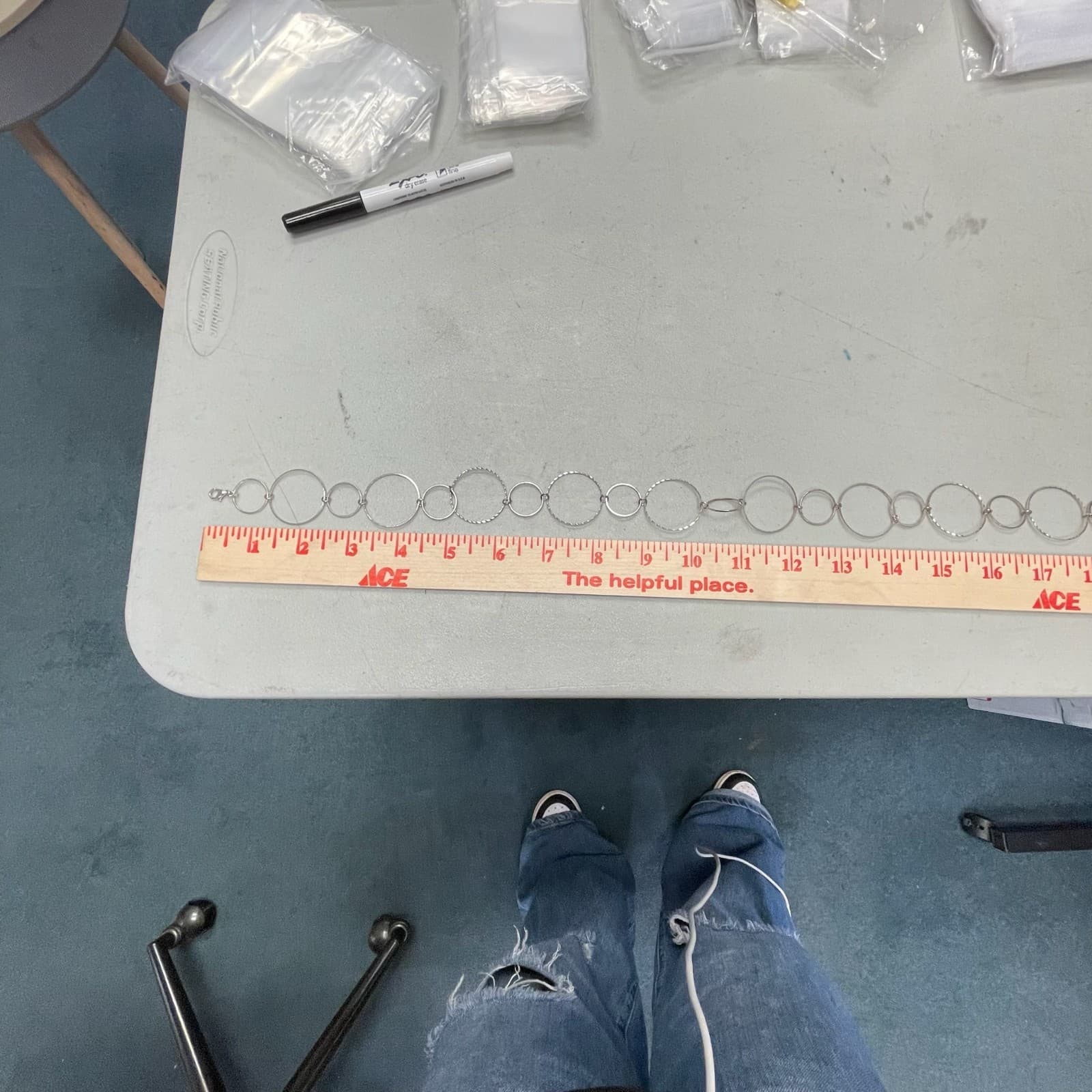 Vintage Silver-Tone Lobster Geometric Statement Cluster Multi-Strand Ring Link - Thumbnail 12