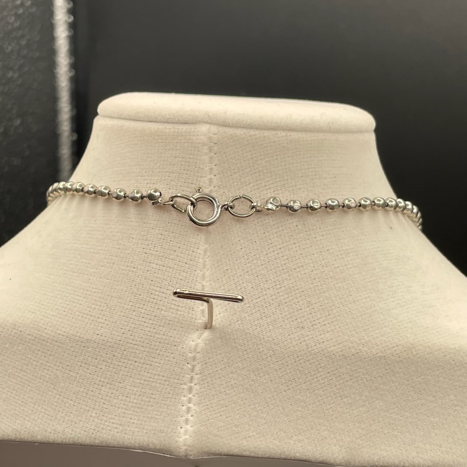 Vintage VTG Silver-Tone Lobster Turquoise Beaded Squash Blossom Naja Pendant - Thumbnail 12