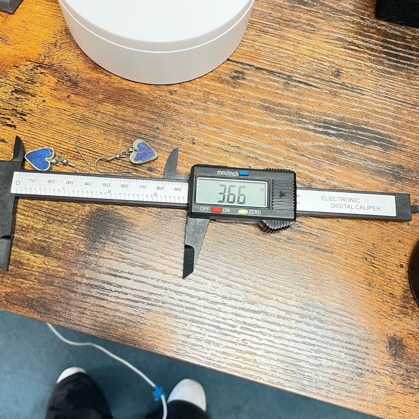 Vintage Style Boho Brass Tone Dangle Hook Lapis Lazuli Heart Drop Earrings - Thumbnail 11