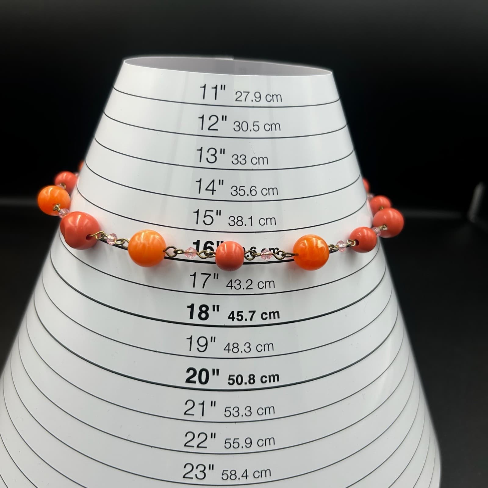 Vintage Amethyst Gemstone Bracelet 16" Red Spiritual Beads Fashion Jewelry - Thumbnail 2