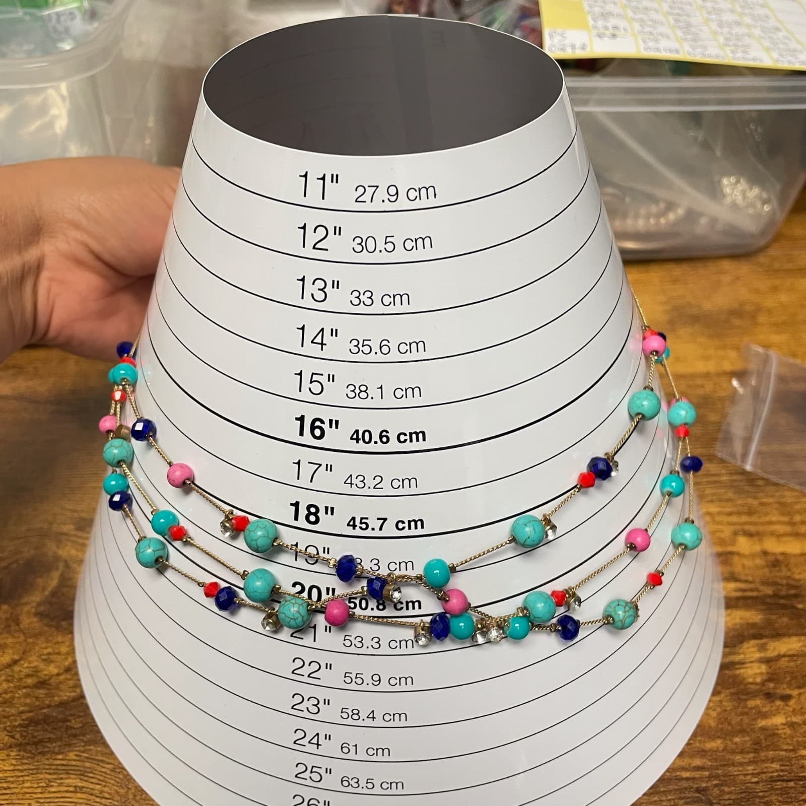 Vintage Contemporary Multicolor Lobster Chain Turquoise Triple-Strand Beaded - Thumbnail 2