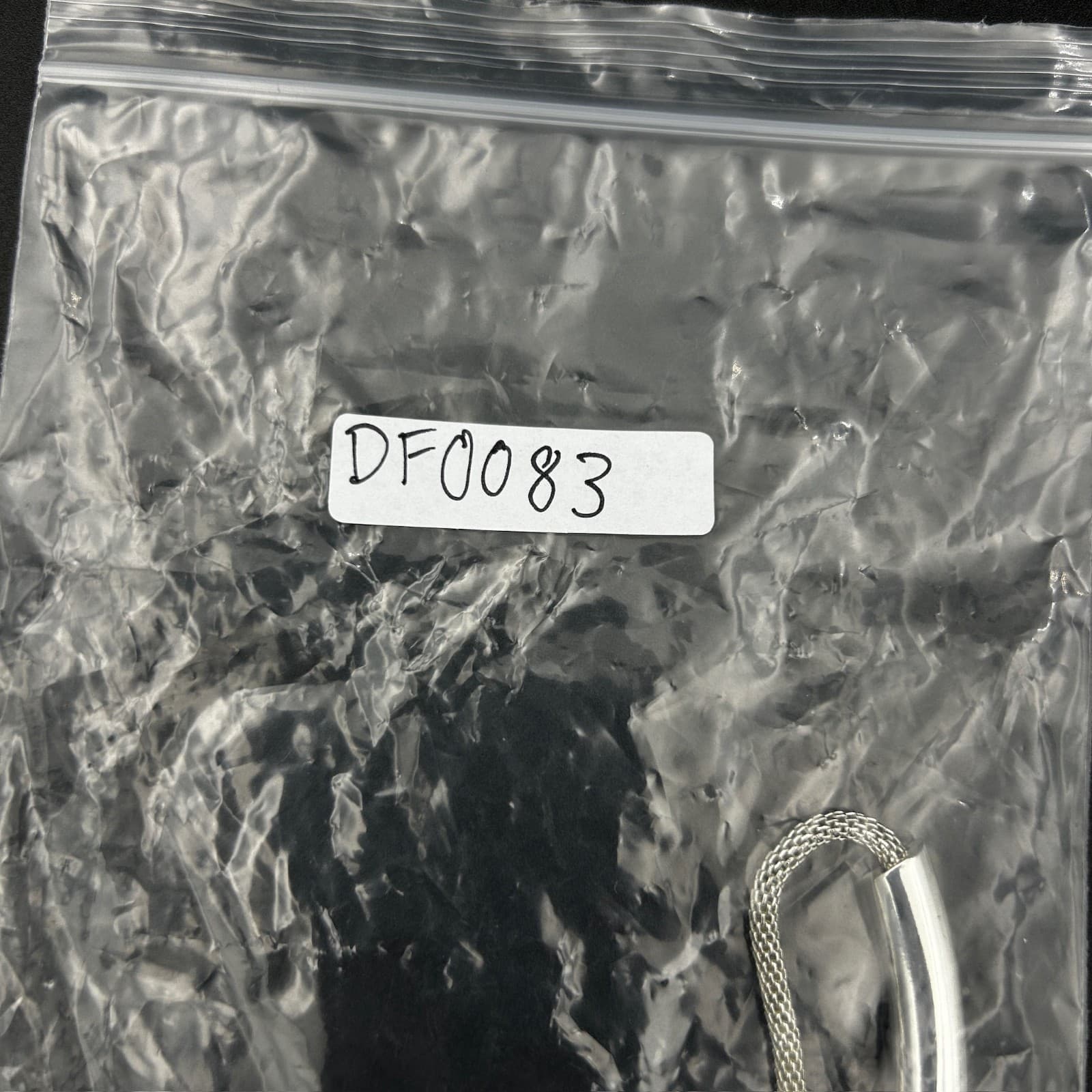 Vintage 19" Silver Tone Tube Collar Necklace Chunky Minimalist Statement - Thumbnail 6