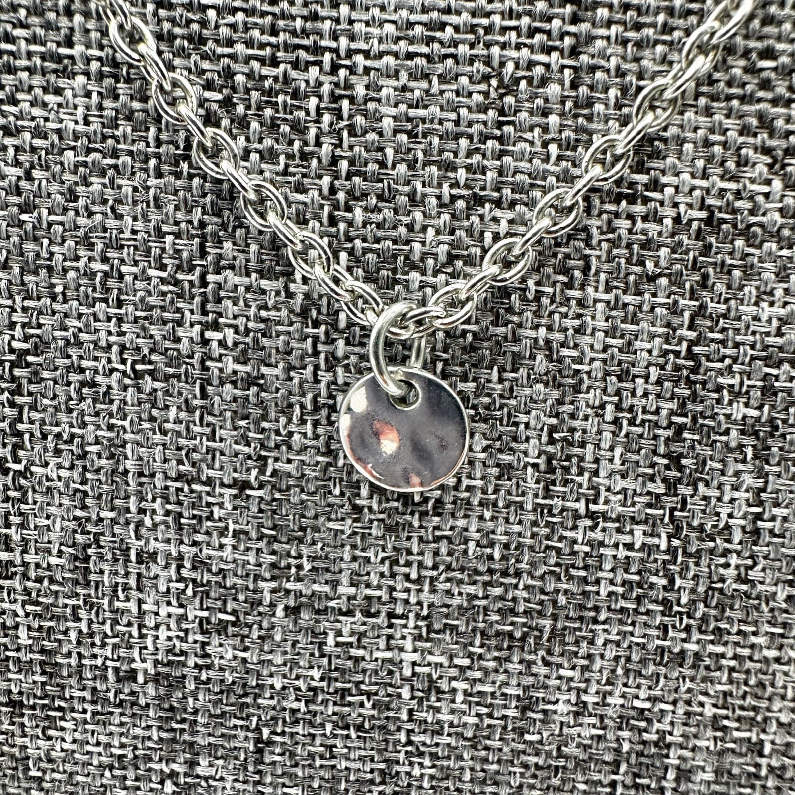 Pink Beaded Silver-Tone Layered Necklace Y2K Boho Chic - Thumbnail 5