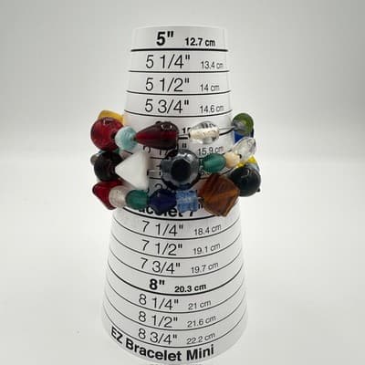 Colorful Glass Bead Wrap Bracelet Boho Multicolor Eclectic Style - Thumbnail 7
