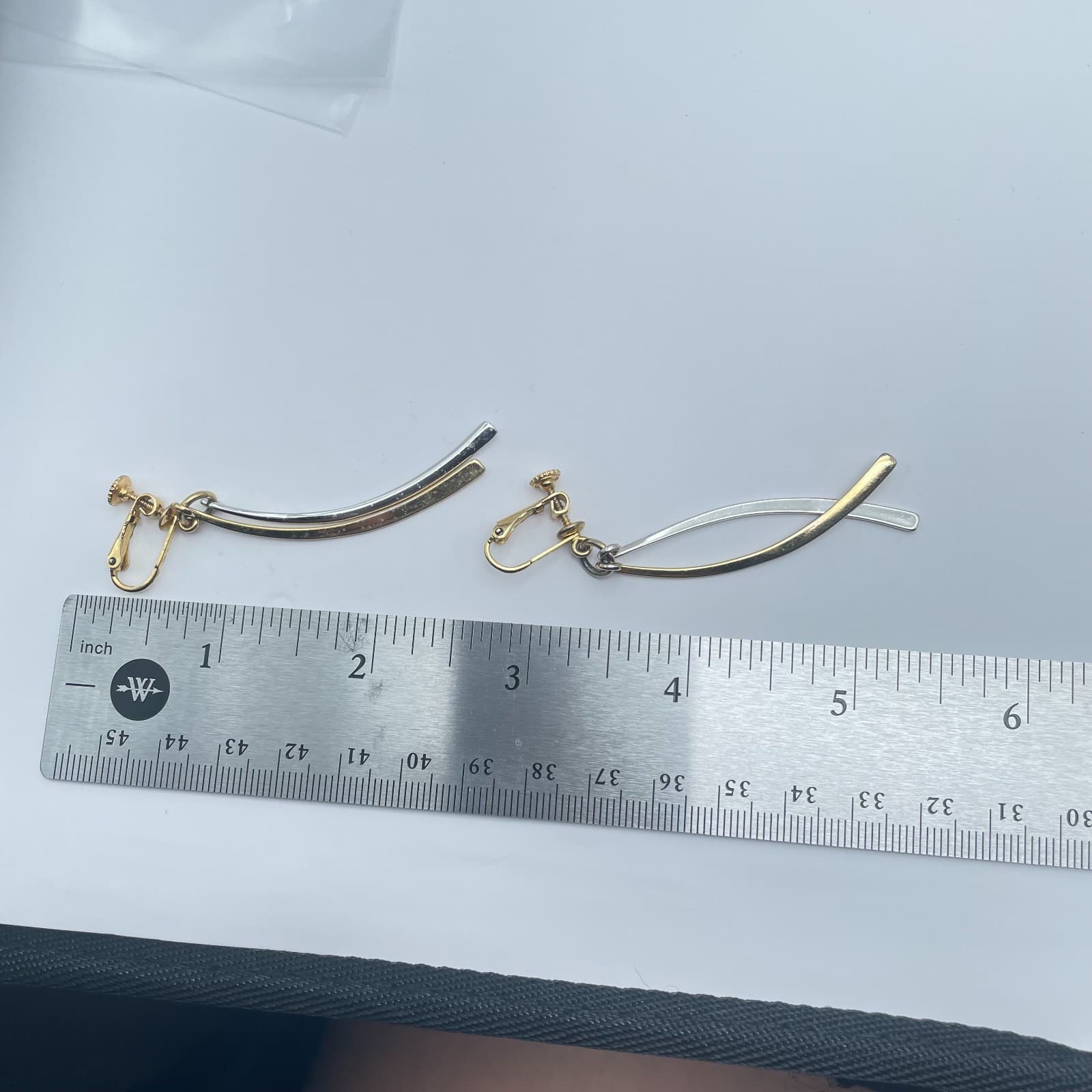 Vintage 90s Napier Dangle Earrings Modernist Women's Classic Fashion Jewelry - Thumbnail 9