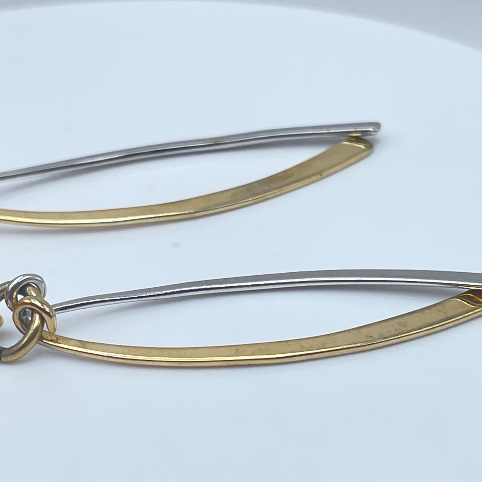 Vintage 90s Napier Dangle Earrings Modernist Women's Classic Fashion Jewelry - Thumbnail 8