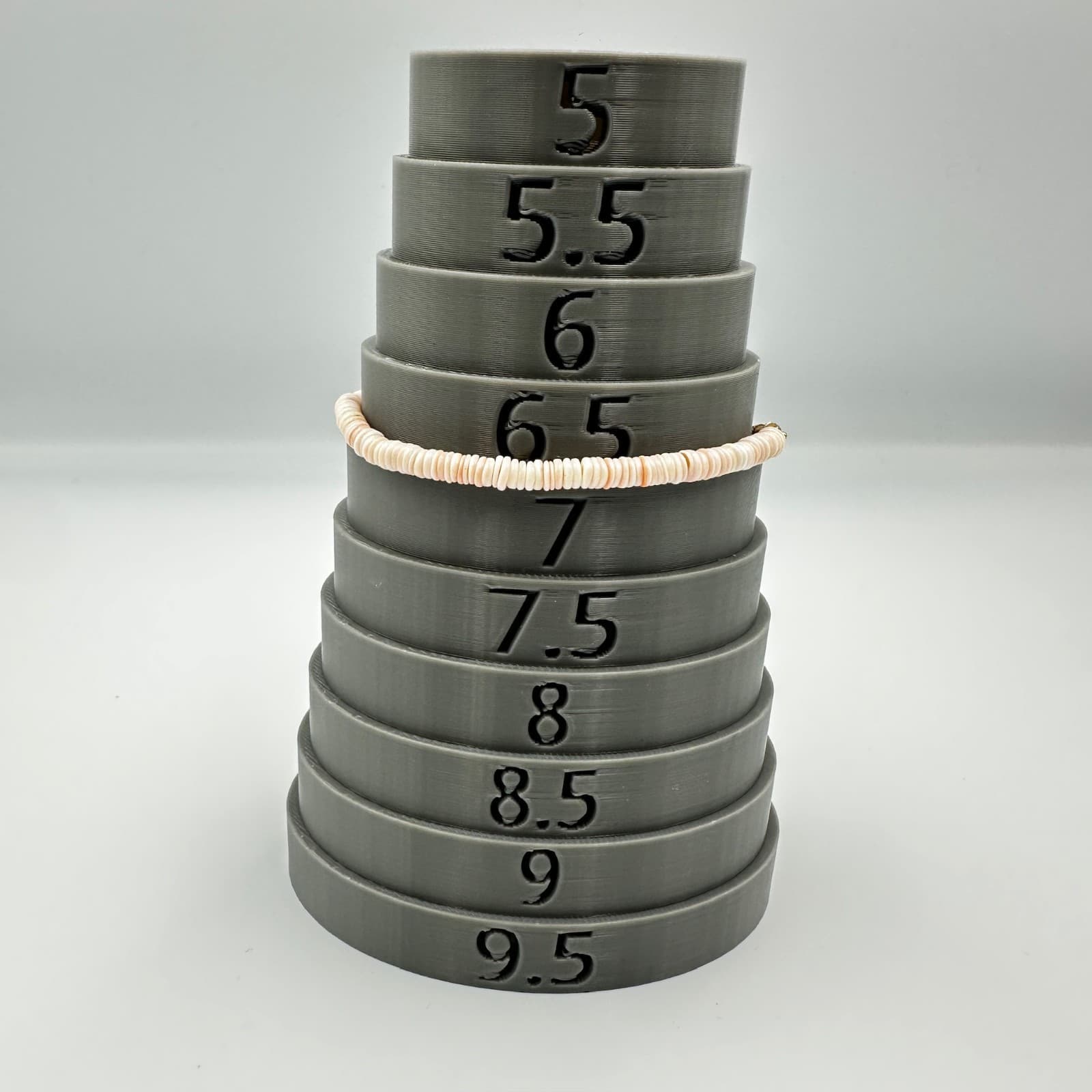 Pink Heishi Shell Bead Bracelet Beachy Boho Summer Style - Thumbnail 5