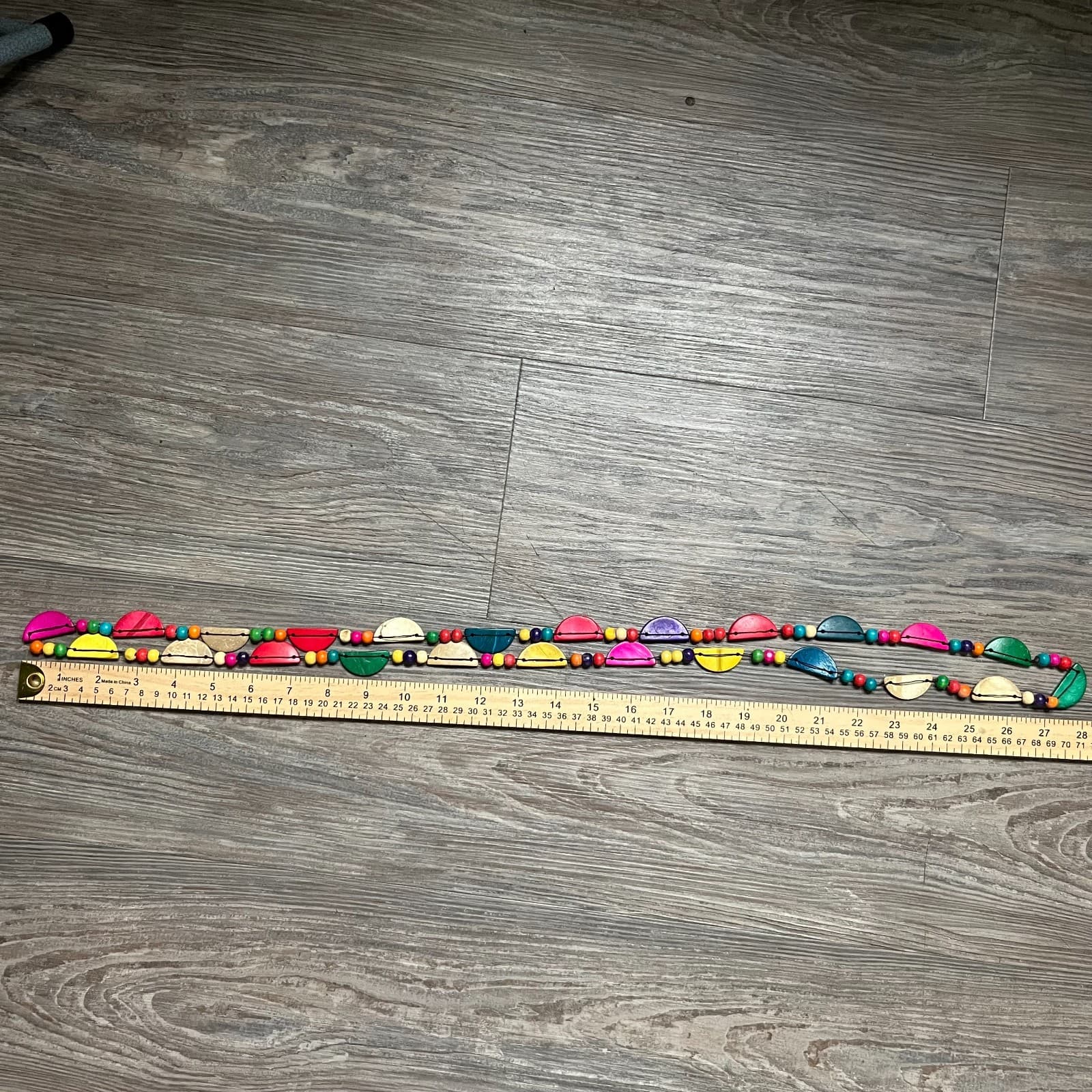 Vintage Tagua Nut Necklace Vegetable Ivory Boho Beaded Statement Artisan Tribal - Thumbnail 8