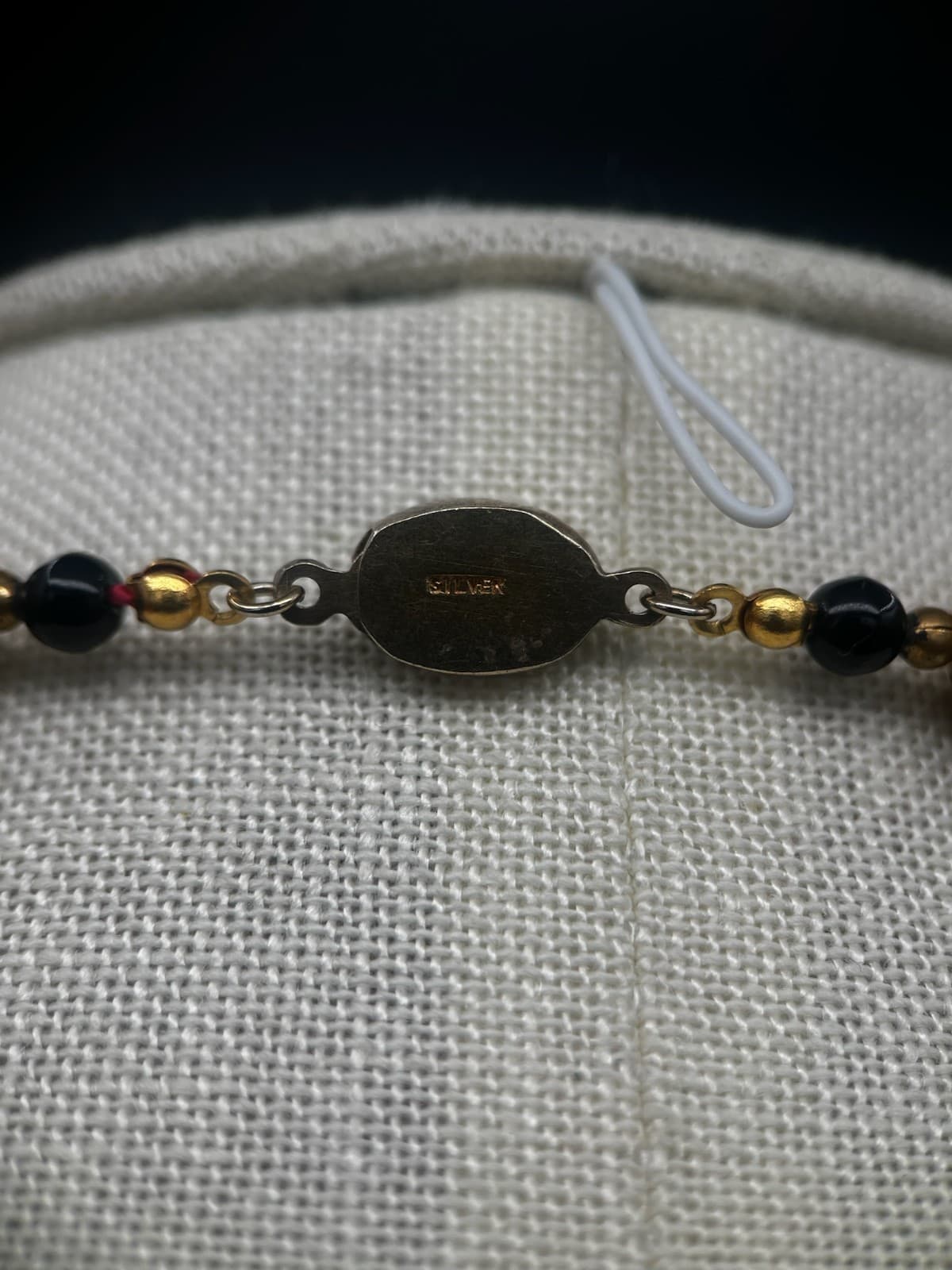 Vintage Long Red Tan Black Beaded Fashion Necklace Boho Statement Jewelry - Thumbnail 5