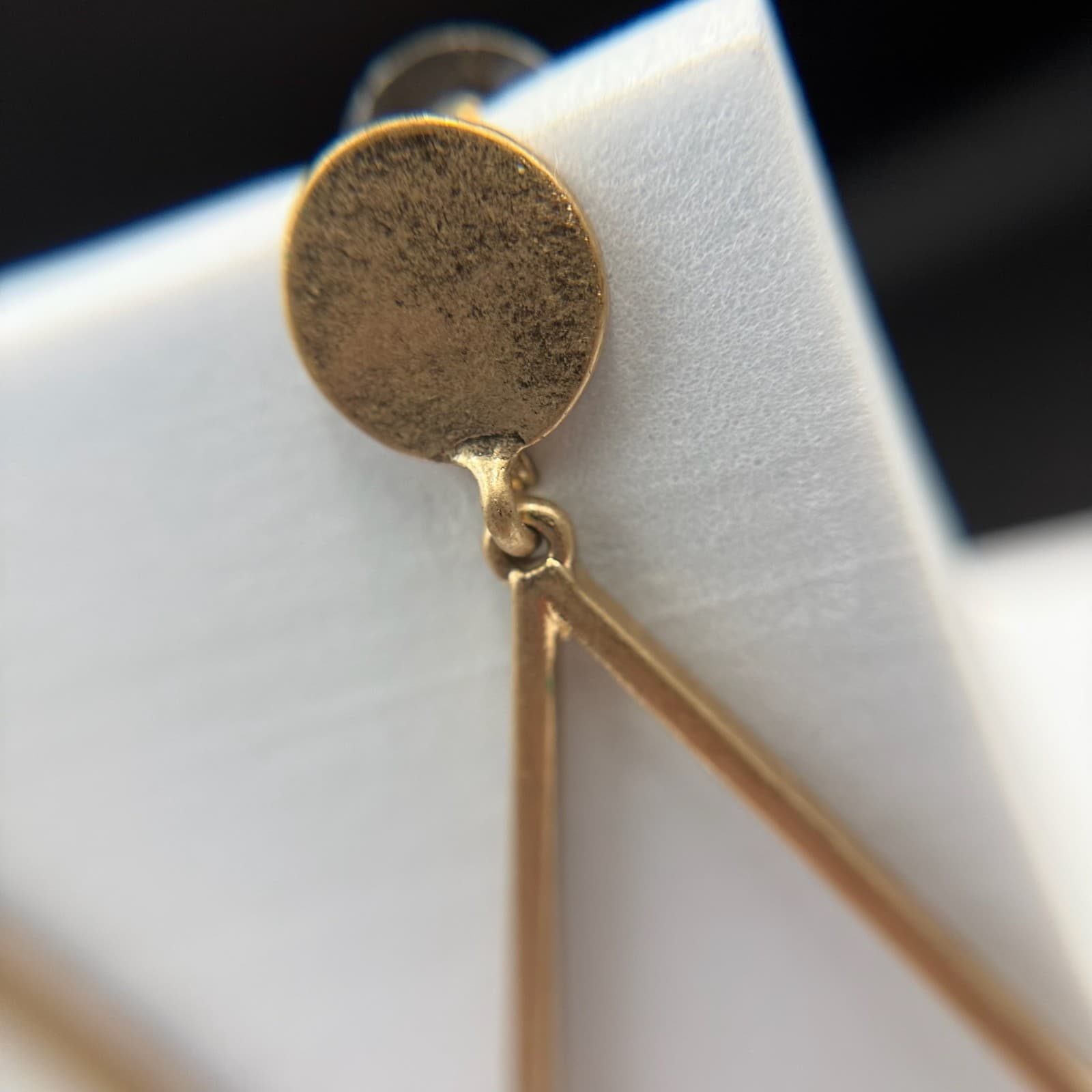 Vintage Womens Gold Pleated Purple Bhumi Ohrringe Dangle Fashion Wedding Earring - Thumbnail 14