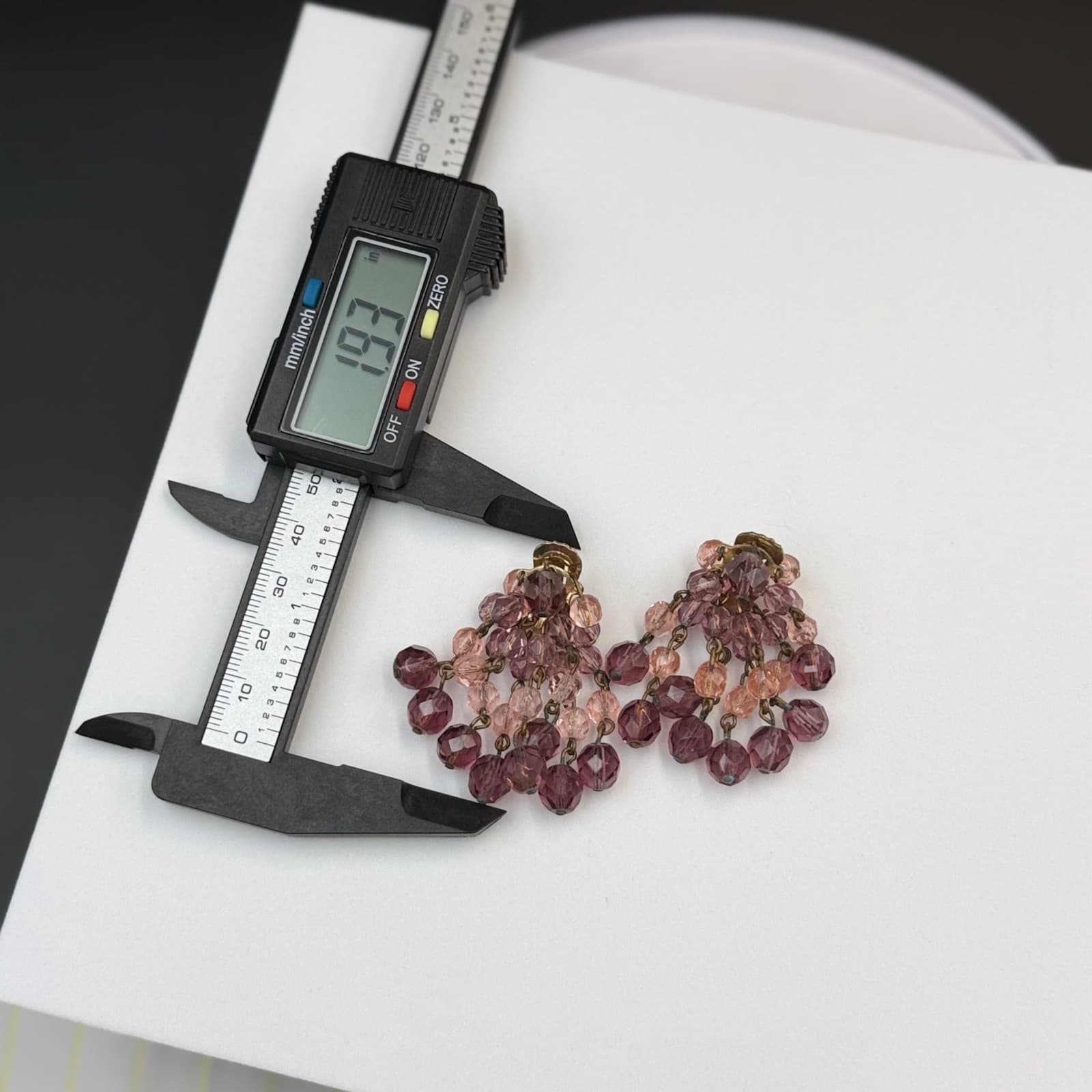 Vintage Womens Purple Glass Amethyst Crystal Dangle Fashion Wedding Earrings - Thumbnail 13