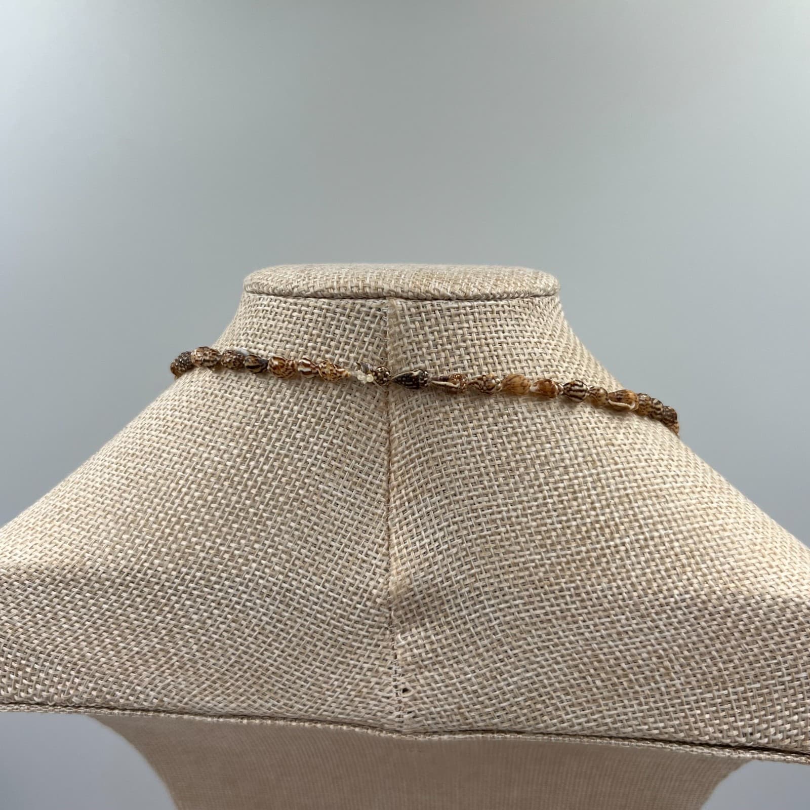 Vintage Ivory Bohemian Opera-Length Gastropod & Cowrie Shell Beaded Lei Necklace - Thumbnail 7