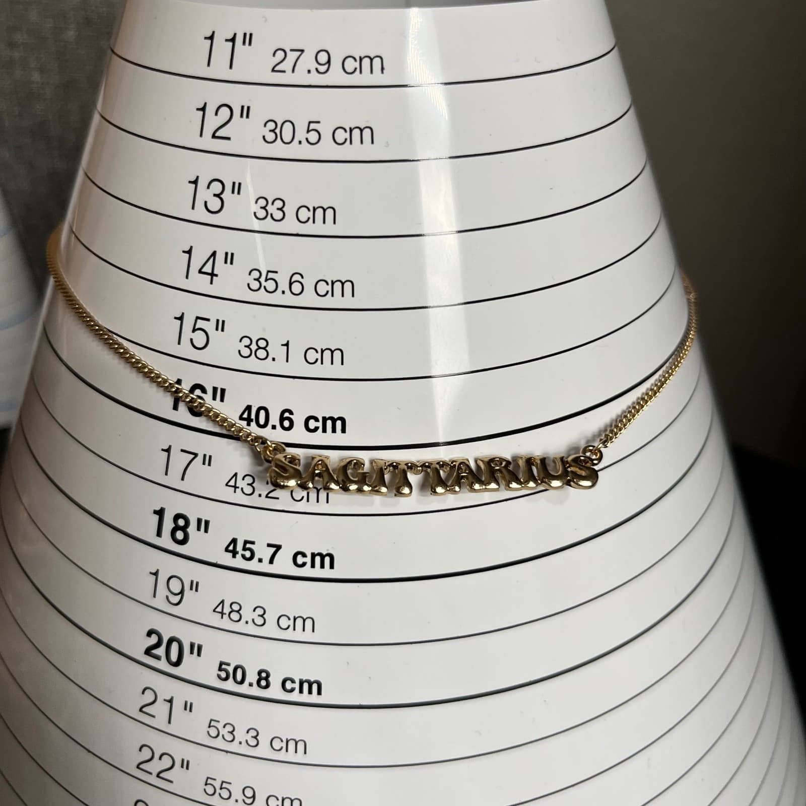 Vintage Sagittarius Zodiac Pendant Necklace Gold Tone Astrology Archer Medallion - Thumbnail 7