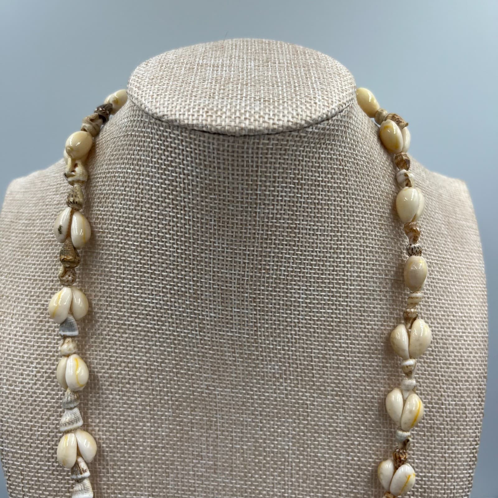 Vintage Silver Tone Faux Pearl & Clear Crystal Station Necklace Long 36" Beaded - Thumbnail 2